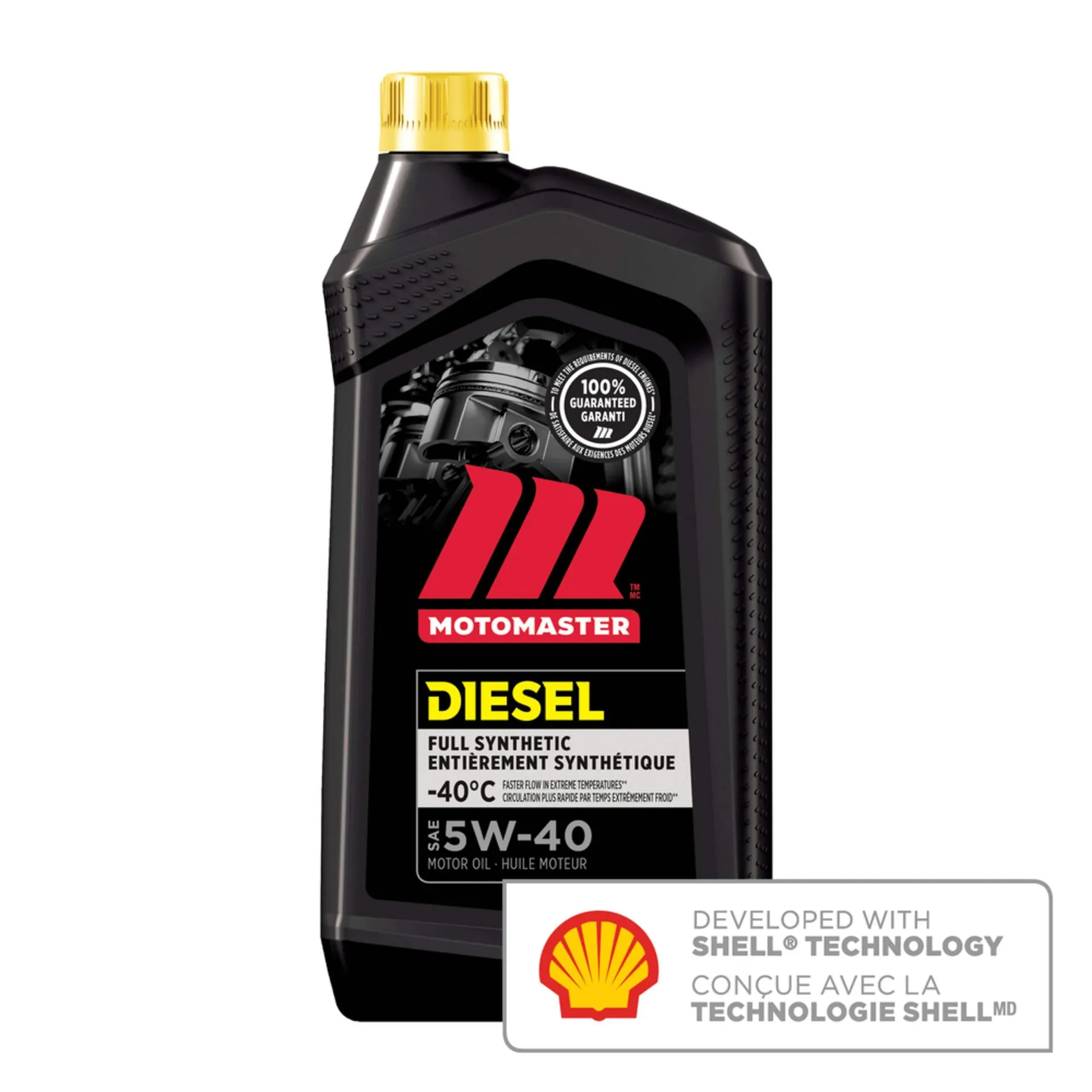 Huile synthétique MotoMaster, 5W-40, moteur diesel, 946 mL