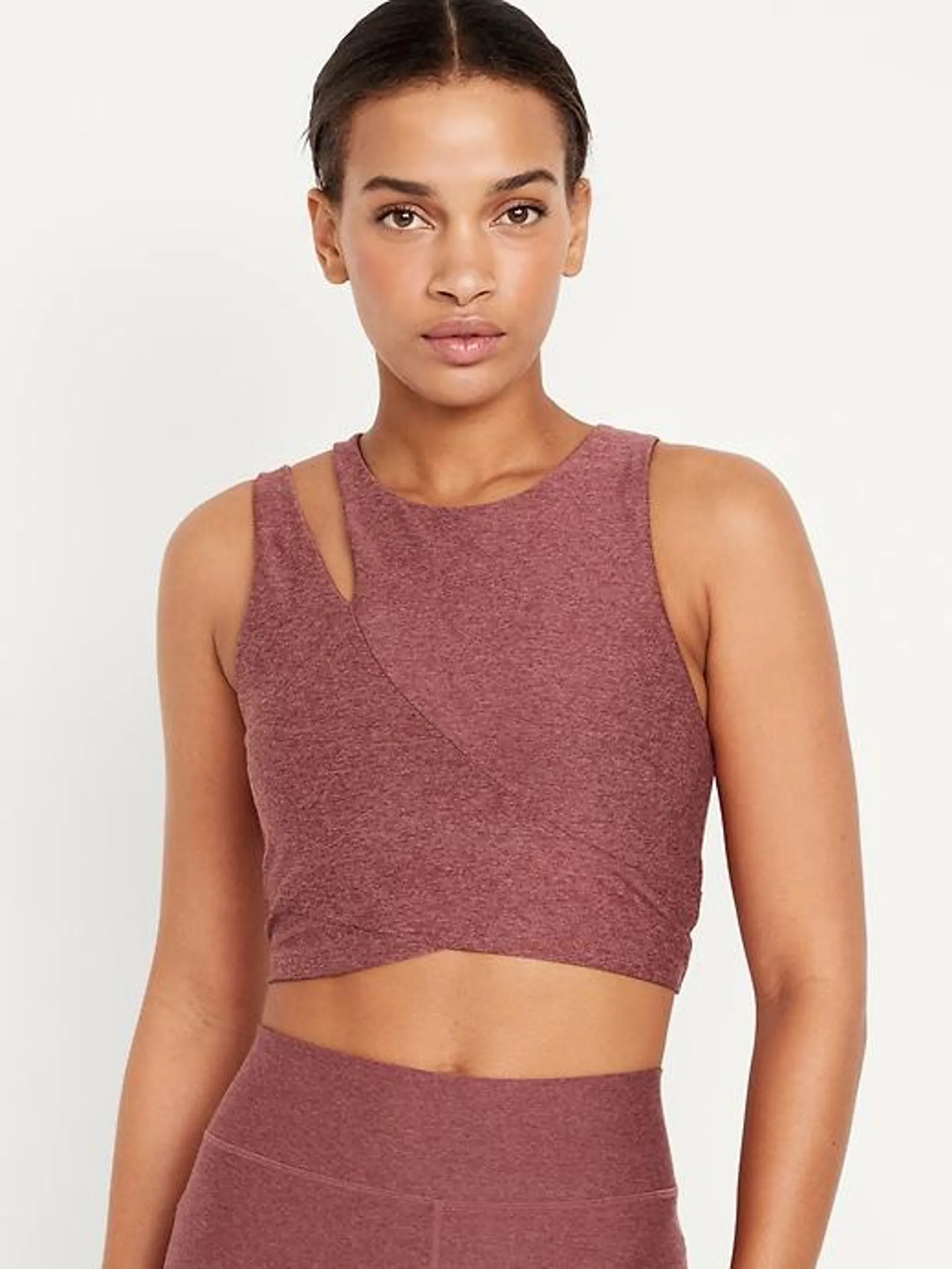 Light Support Cloud+ Wrap-Front Sports Bra