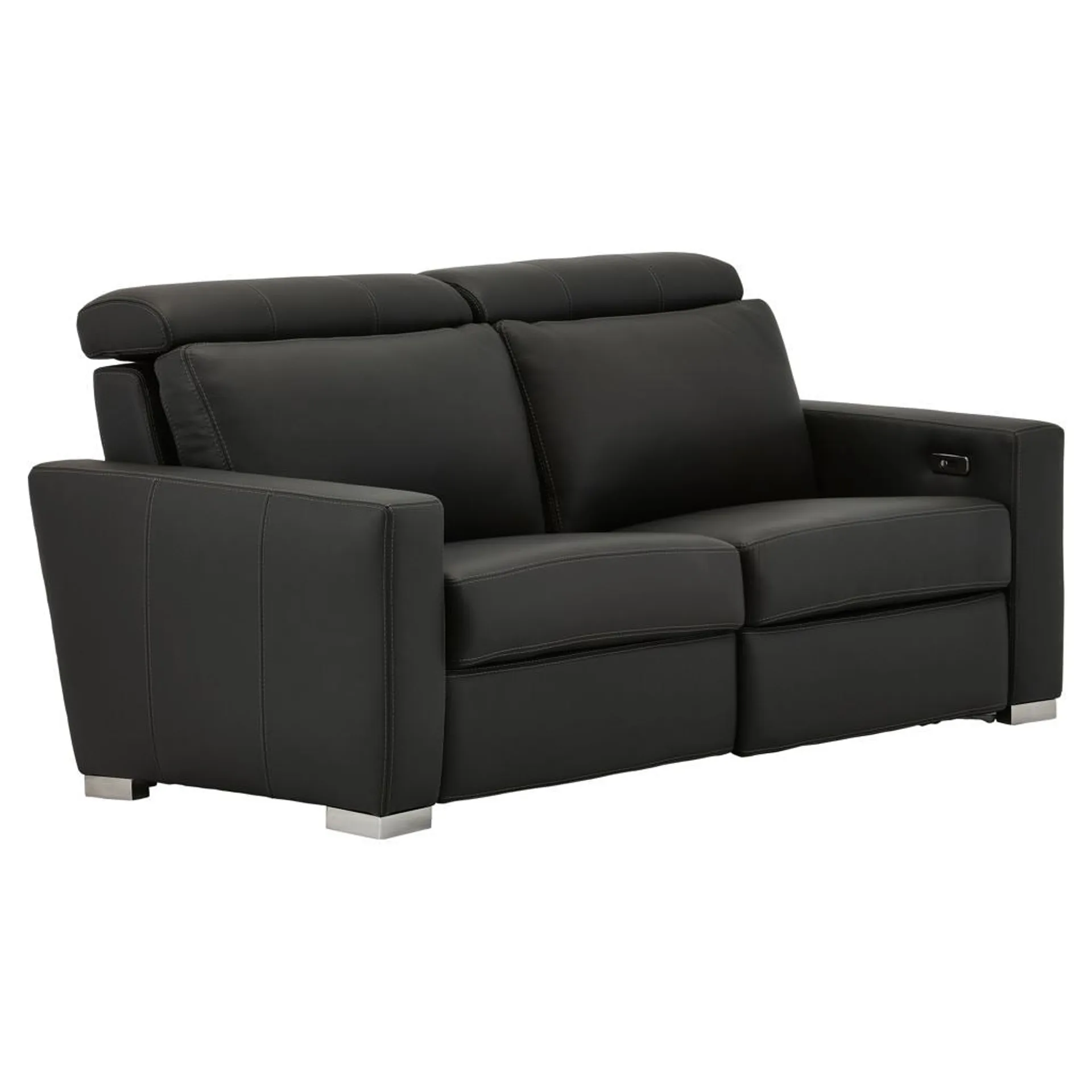 Sofa condo inclinable motorisé en cuir