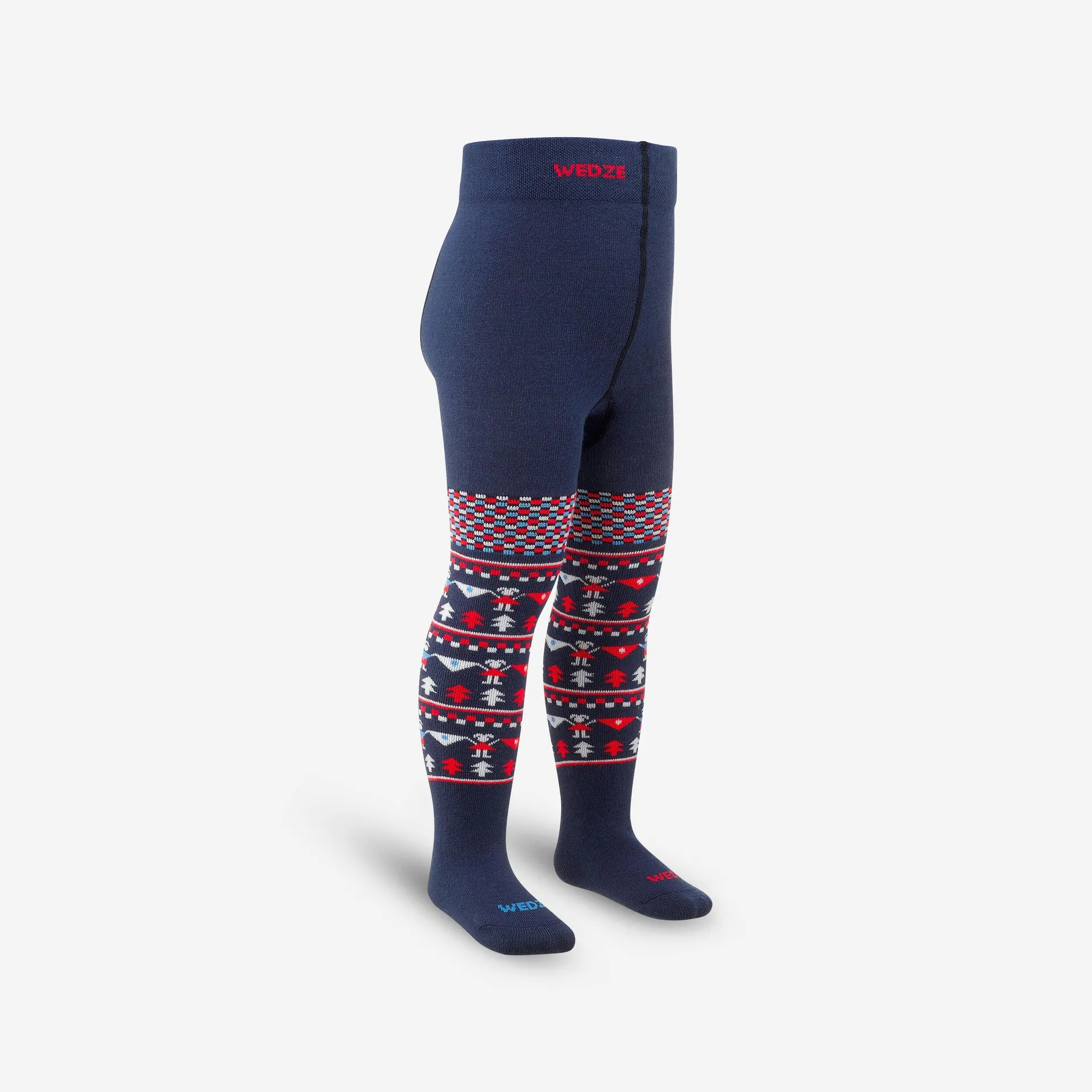 Collant et chaussettes de ski enfant - bleu