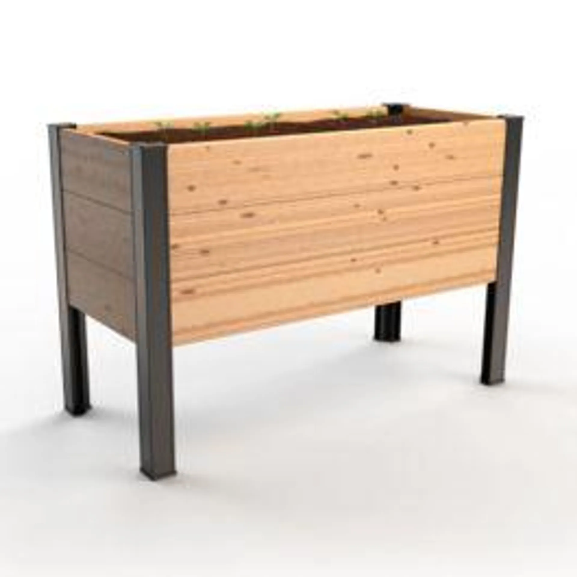 Ensemble de coins pour Jardinière - 27.5" - Aluminium noir