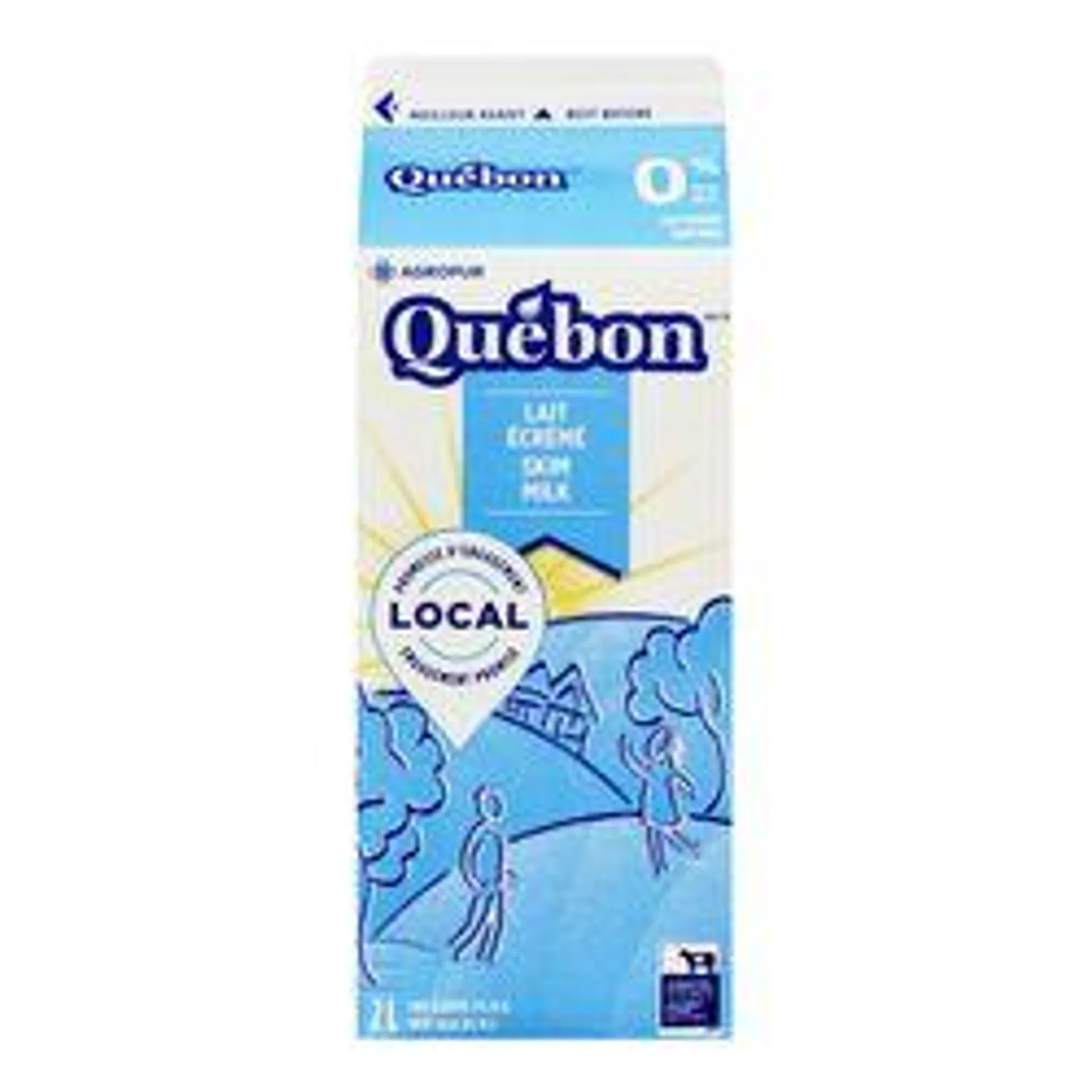 Québon Skim Milk 2 L