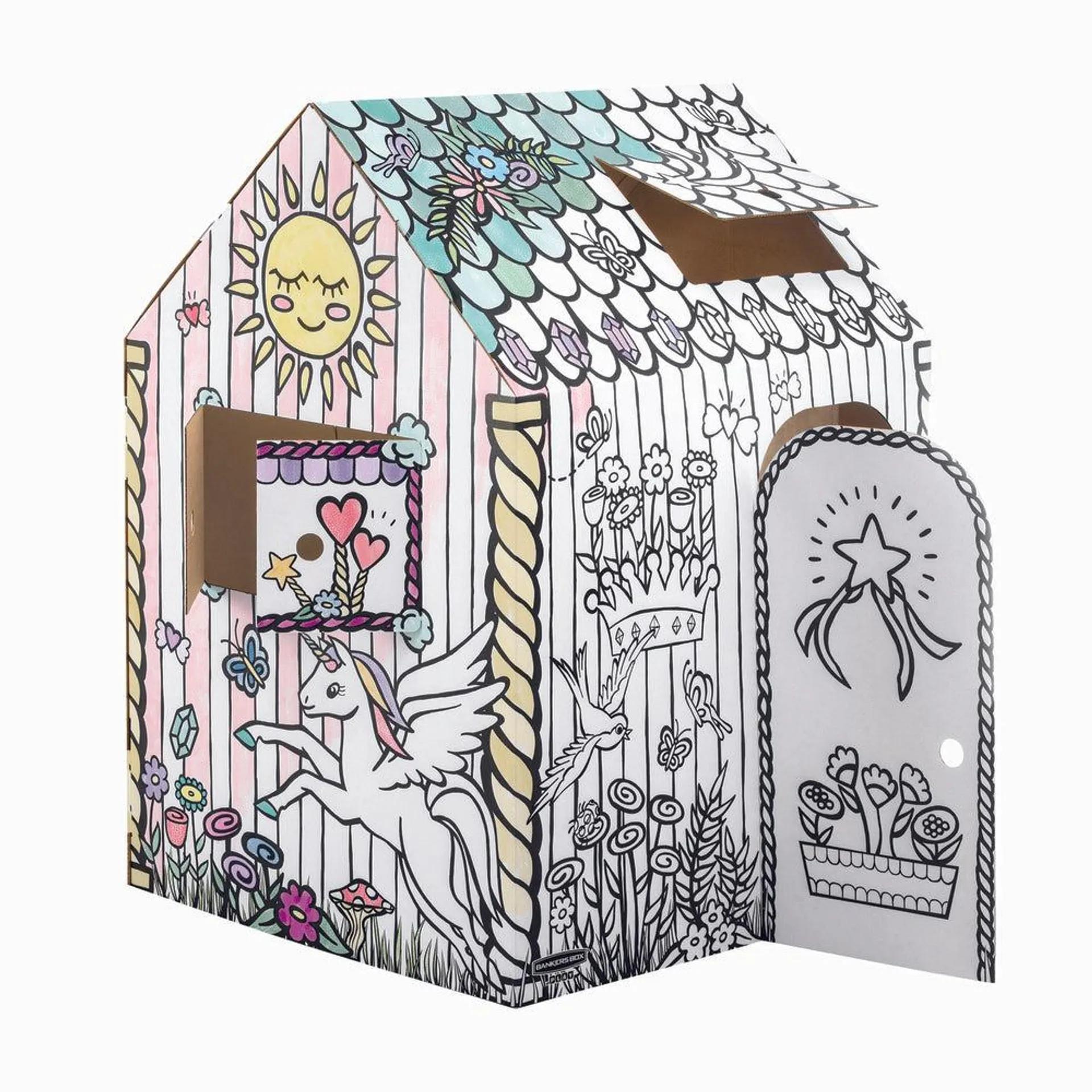 Bankers Box - Maison de jeu, 48 po H x 32 po L x 32 po P, Licorne