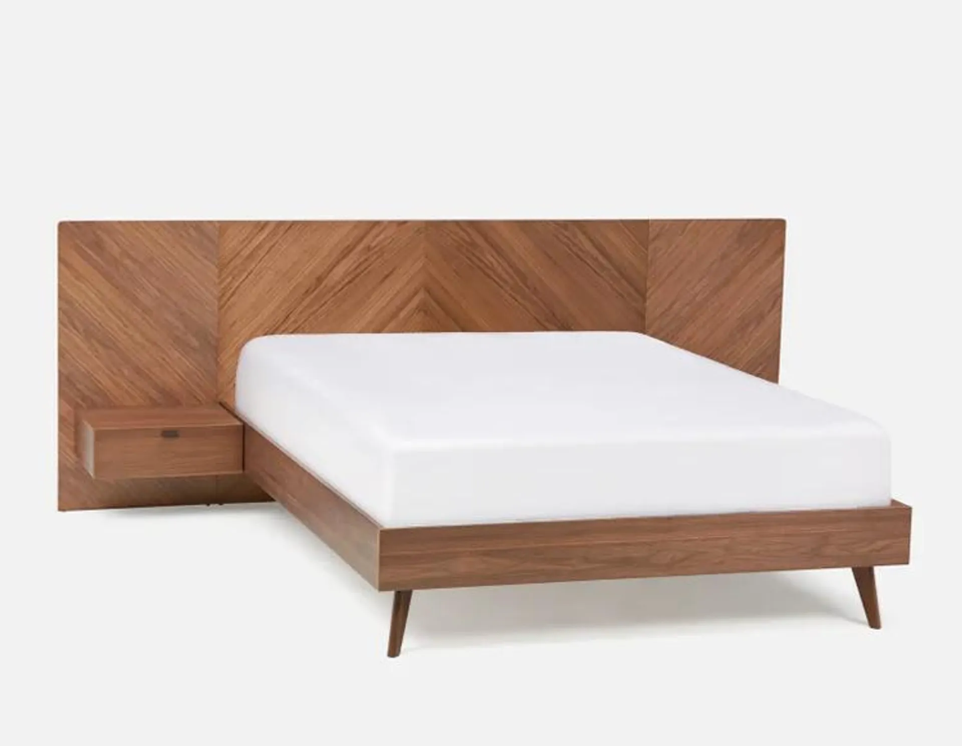 RODEZ mid century modern queen size bed