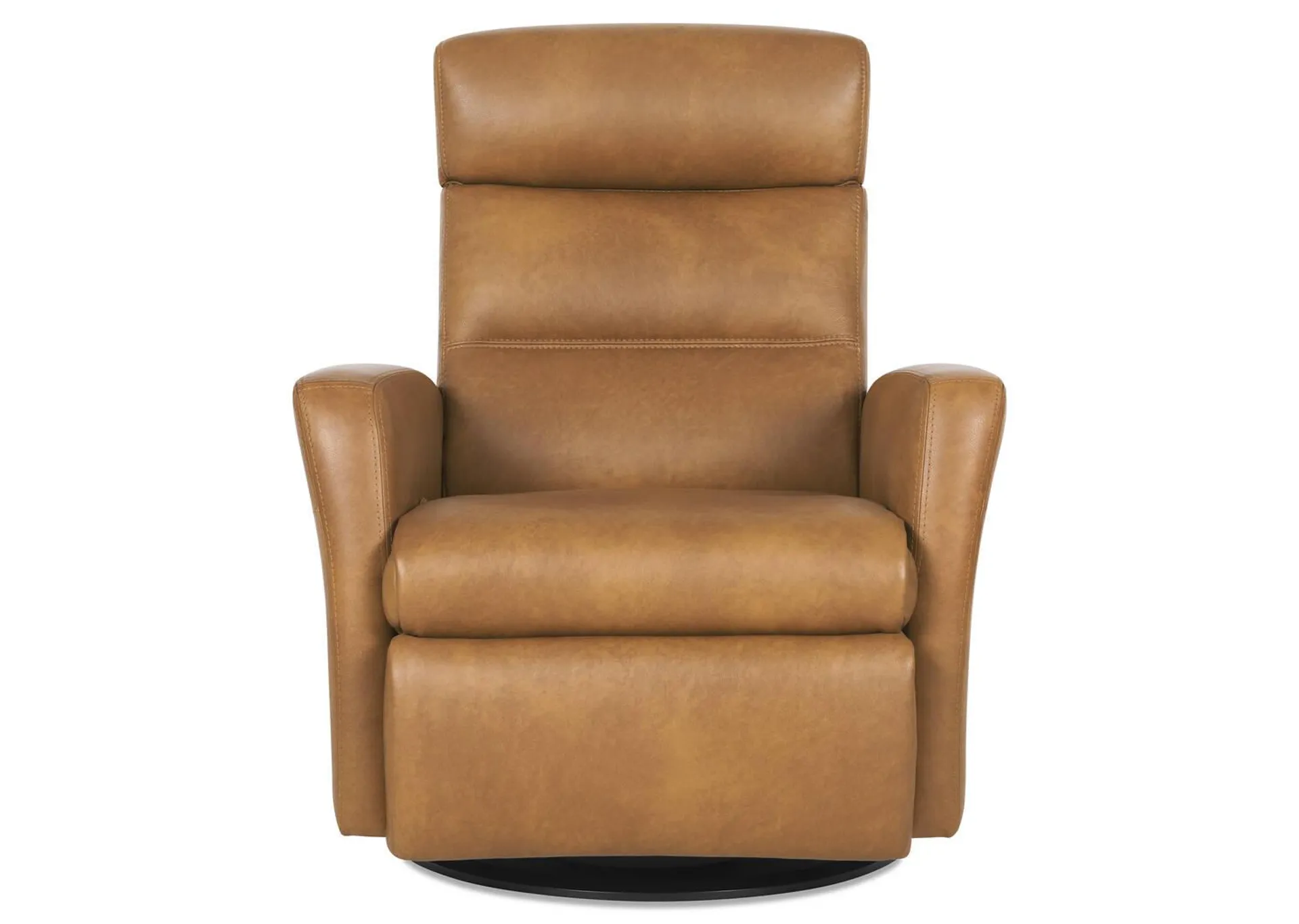 Fauteuil inclinable en cuir Jasper Sol ambré