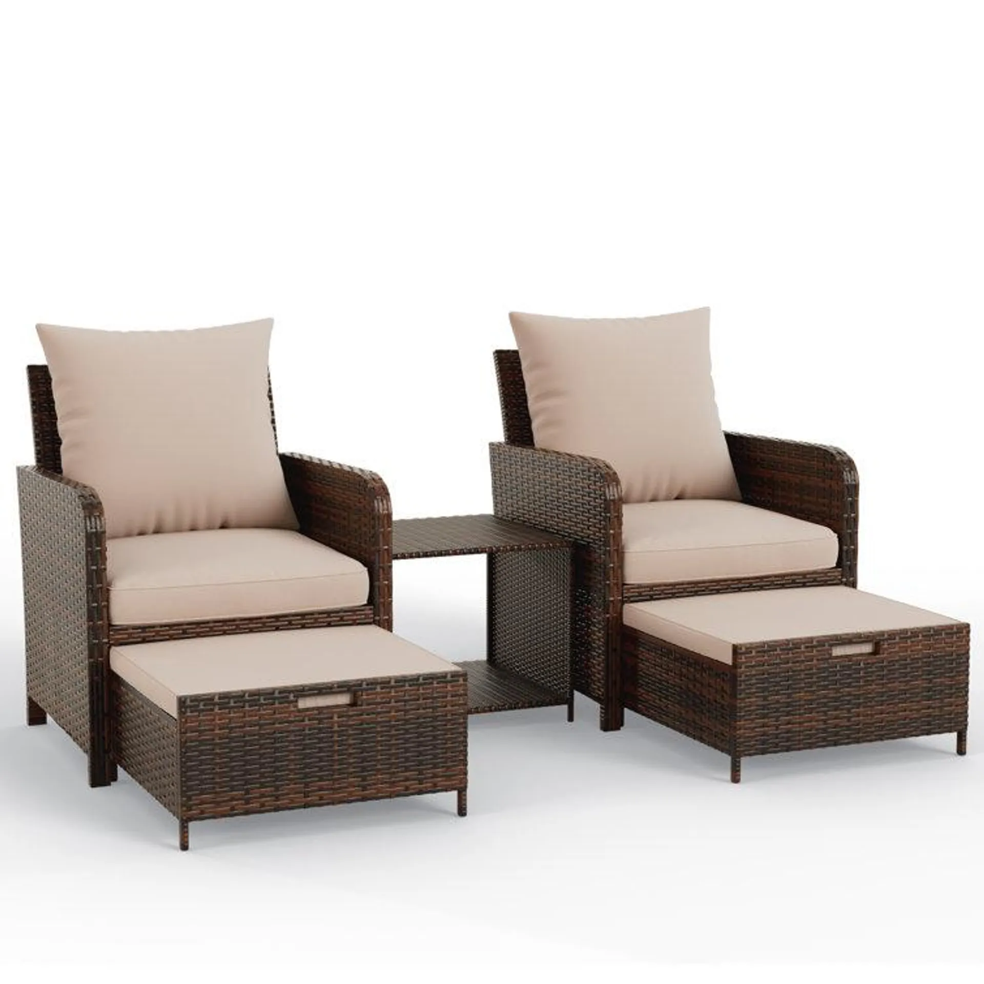 2 - Person Outdoor Seating Group with Cushions