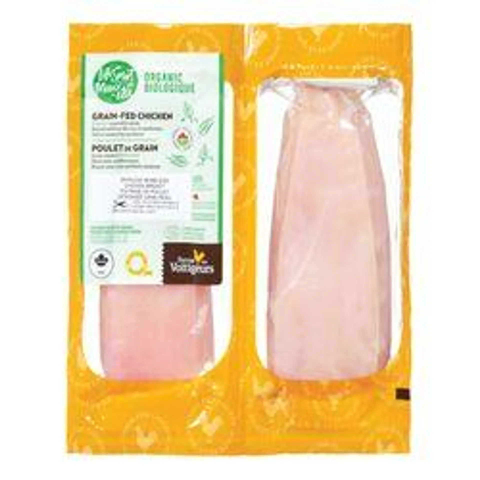 Boneless Skinless Grain-Fed Chicken Breasts, Organic