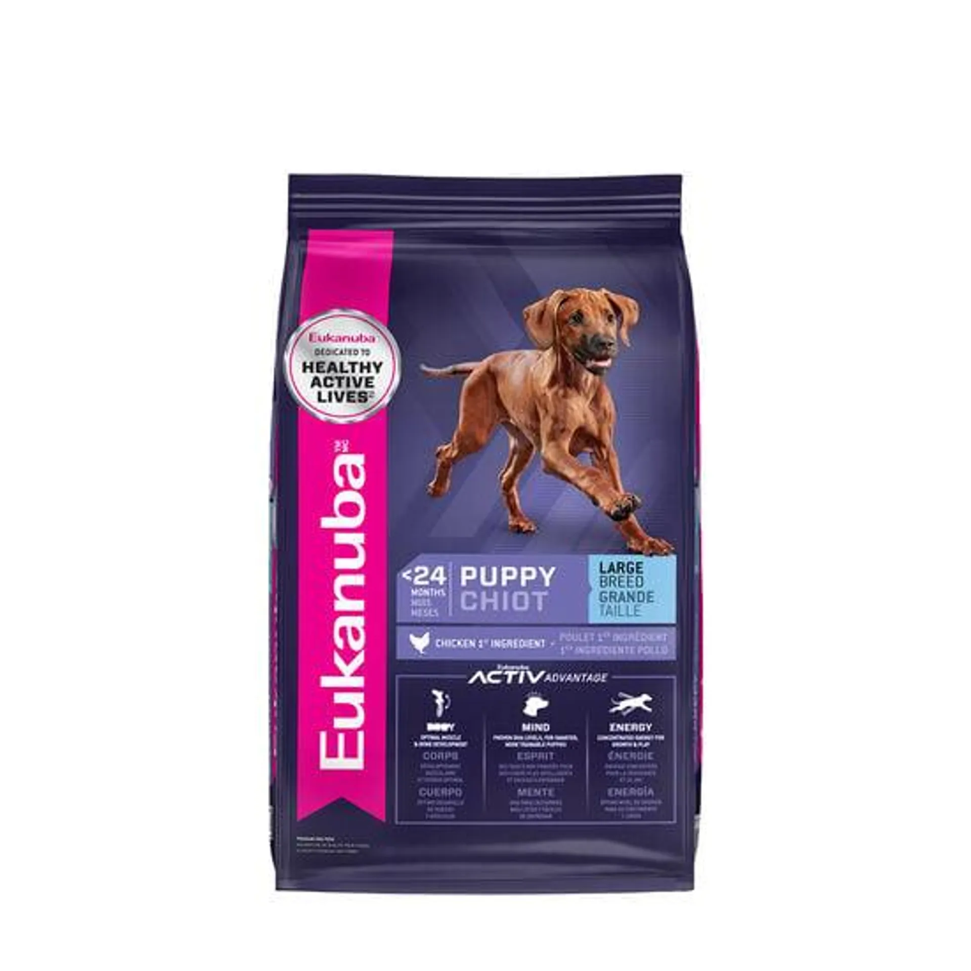 Formule au poulet pour chiots de grande race, 13,61 kg