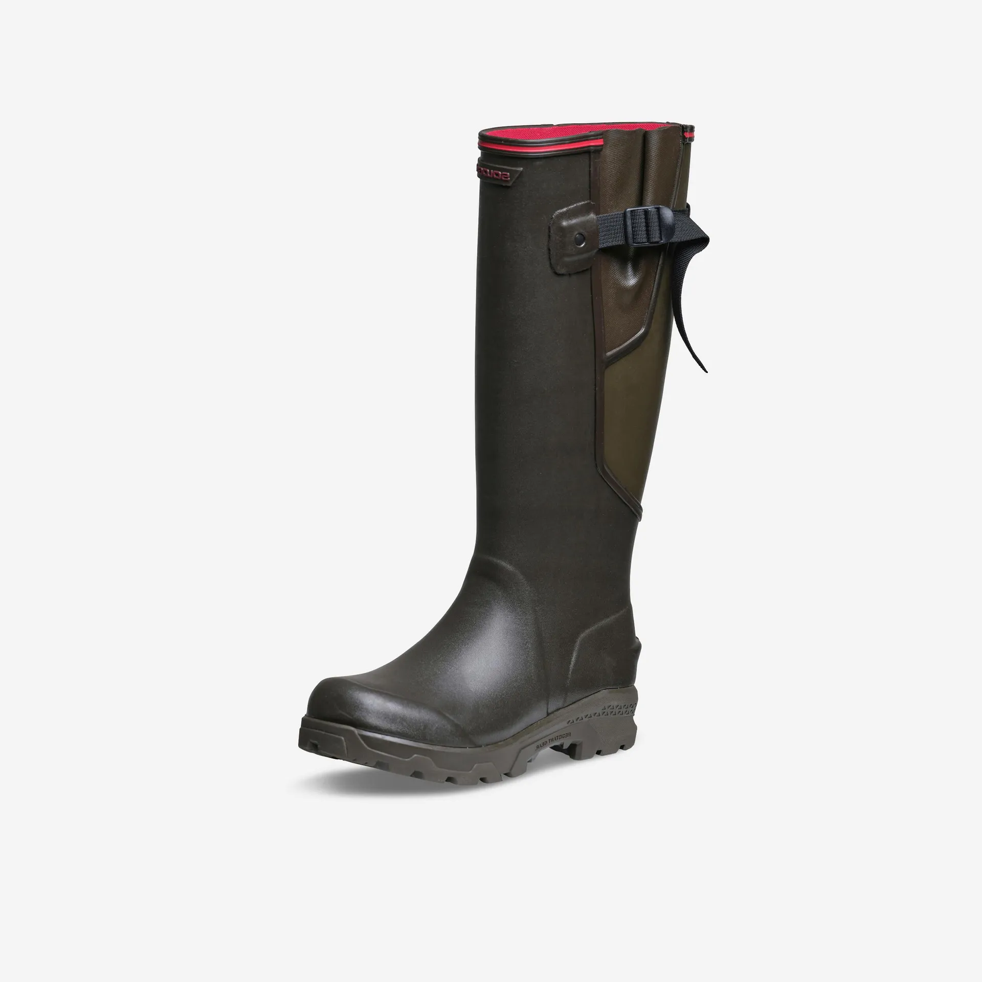 Bottes de chasse résistantes en caoutchouc femme - 520 marron