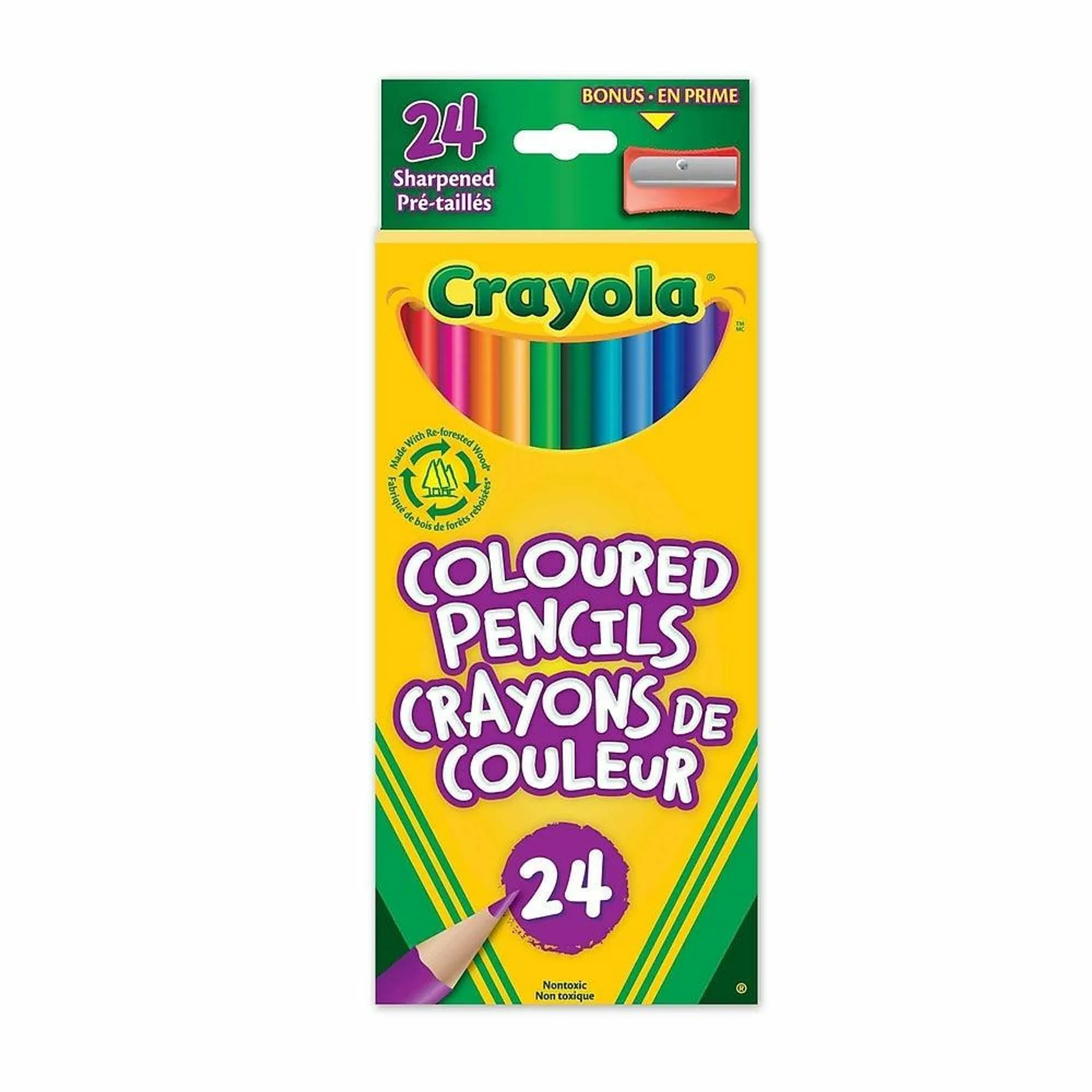 Crayola - Crayons de couleur - Paquet de 24