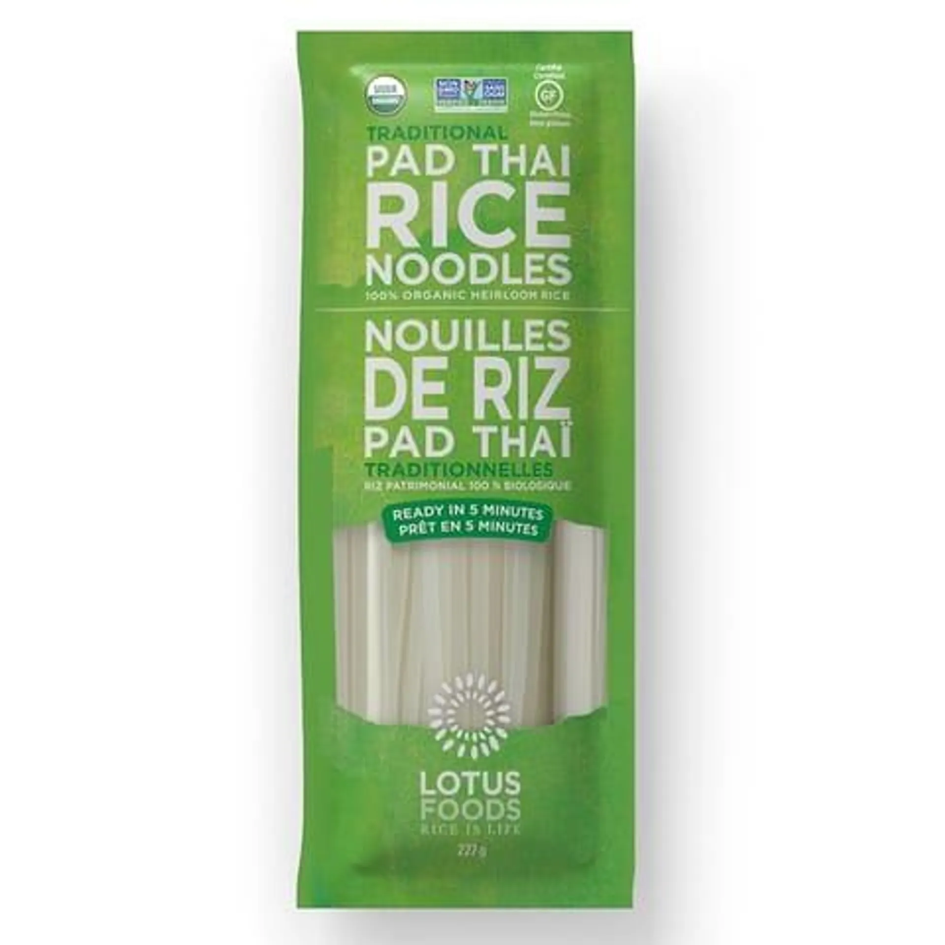 Nouilles de riz Pad Thai biologiques - Traditionnelles