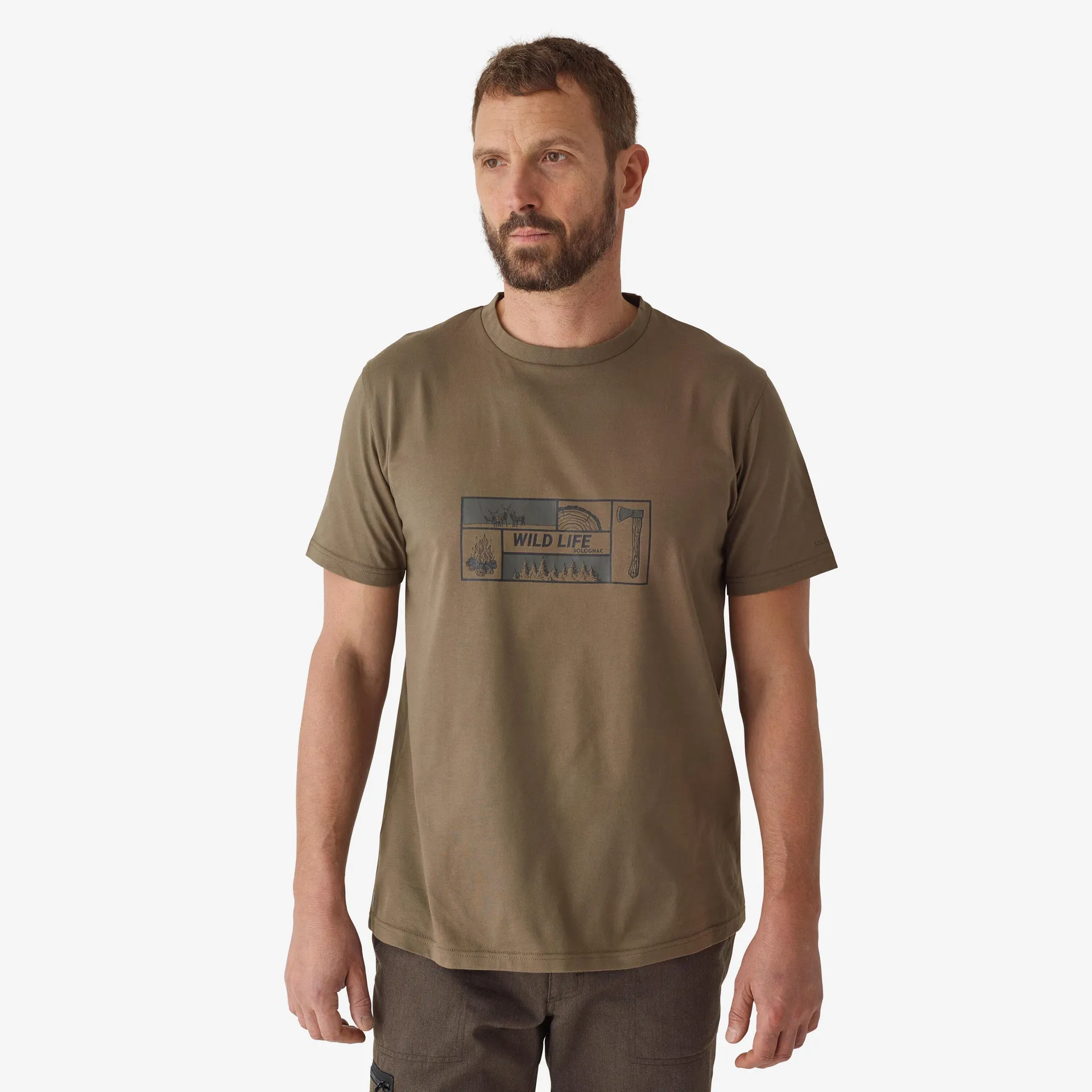 T-shirt à manches courtes en coton - 100 logo wildlife