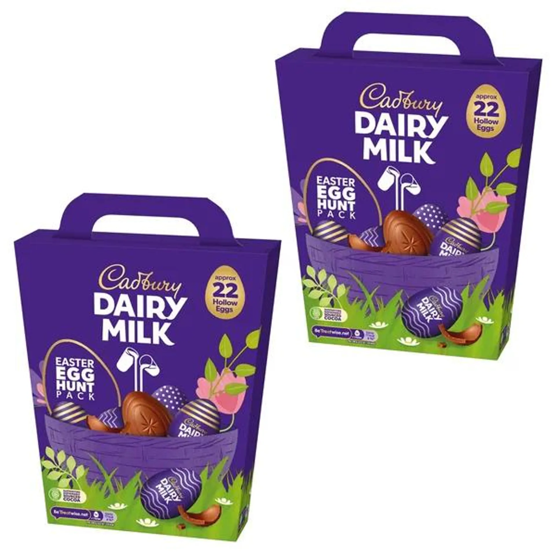 Cadbury Dairy Milk Easter Egg Hunt Pack, 2 × 317 g