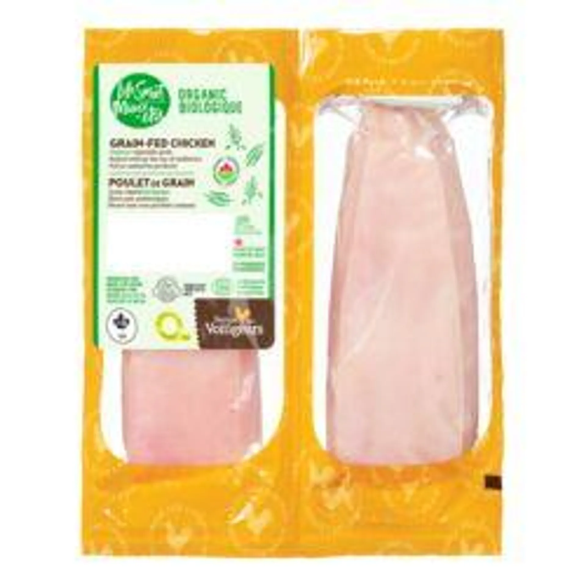 Boneless Skinless Grain-Fed Chicken Breasts, Organic