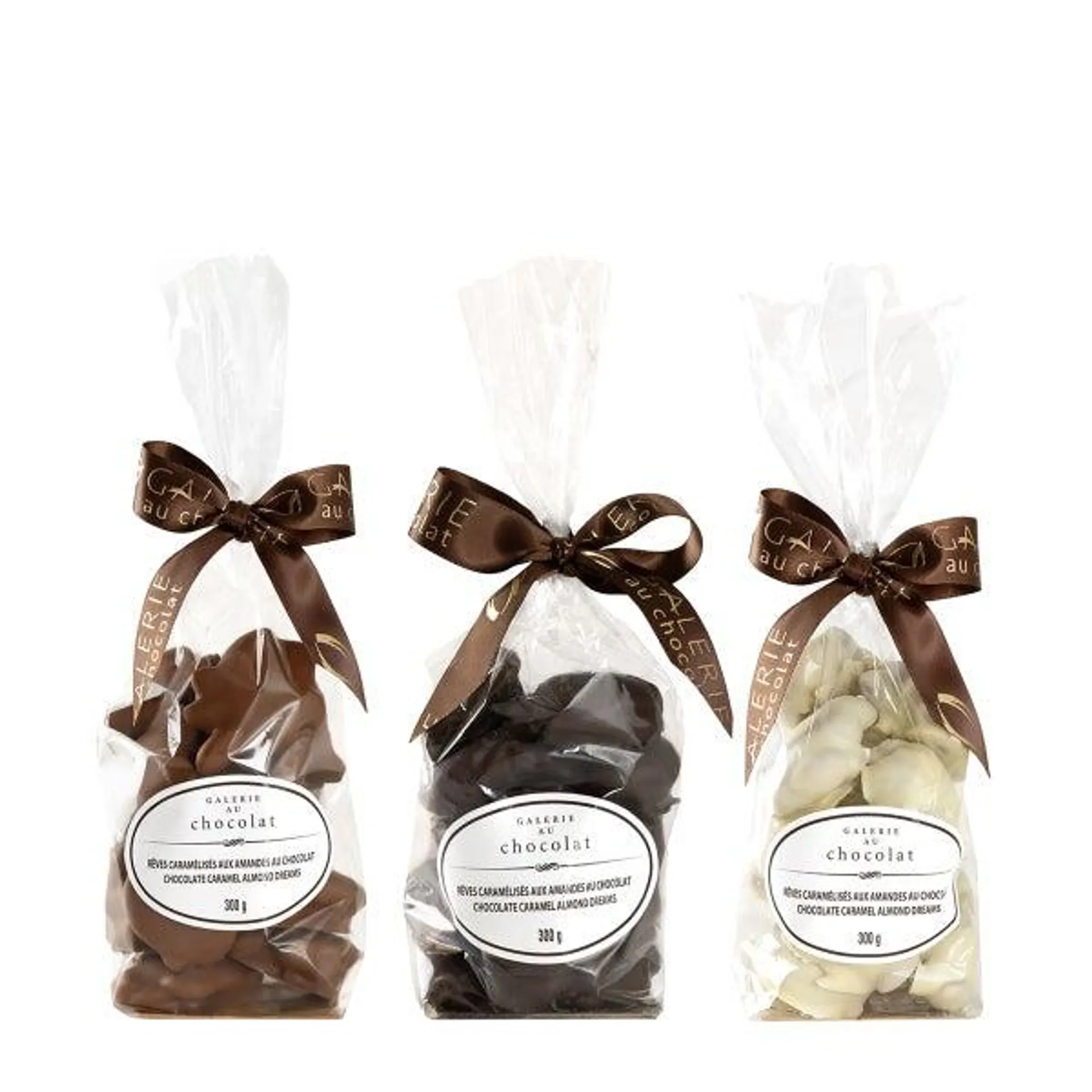 Galerie au Chocolat, Chocolate Caramel Almond Dreams, 3 × 300 g