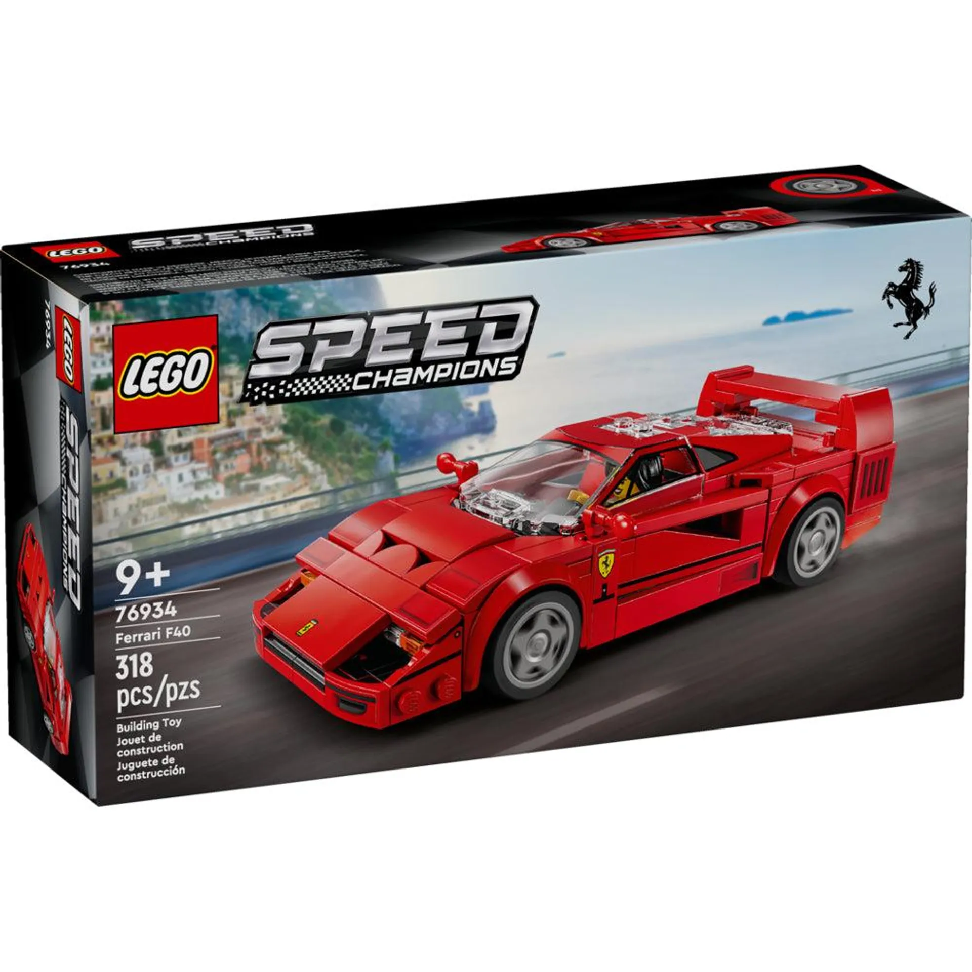 LEGO - Supercar Ferrari F40 Speed Champions - 318 pièces