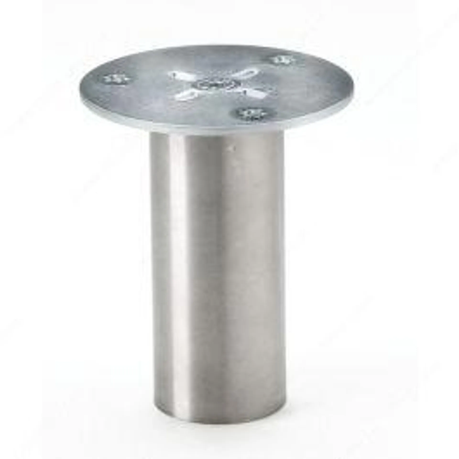 Support droit rond en inox 110mm - Richelieu