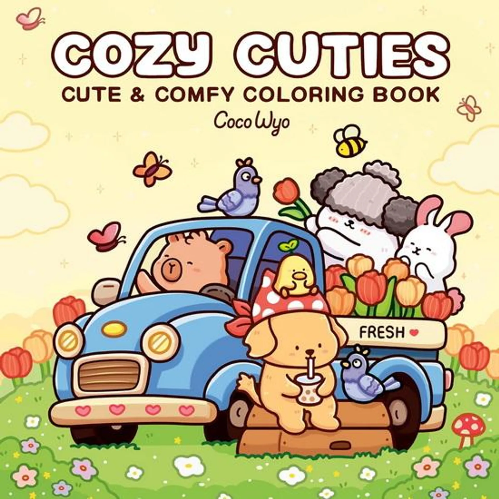 Cozy cuties : cute & comfy coloring book