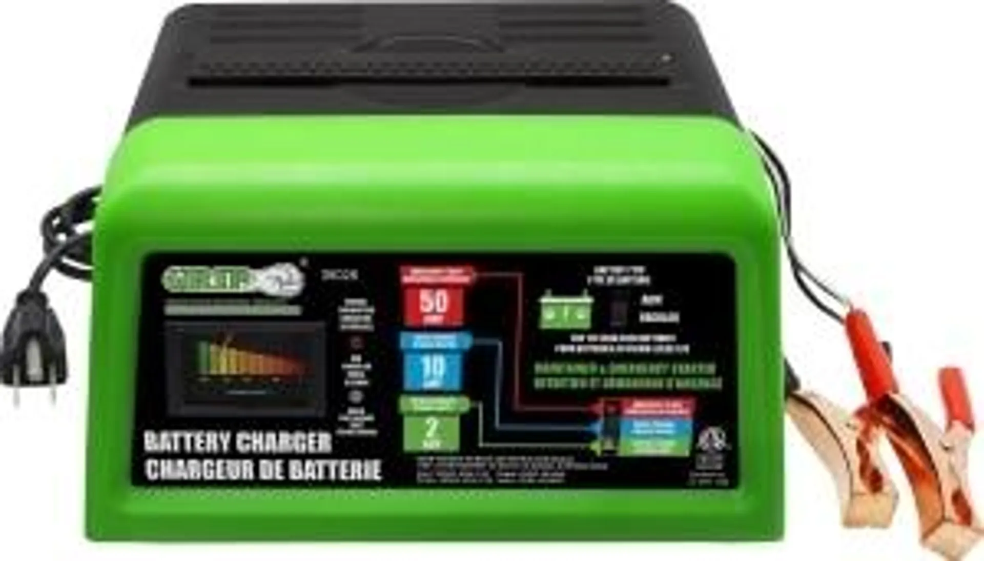 2/10/50A Battery Charger with Engine Start