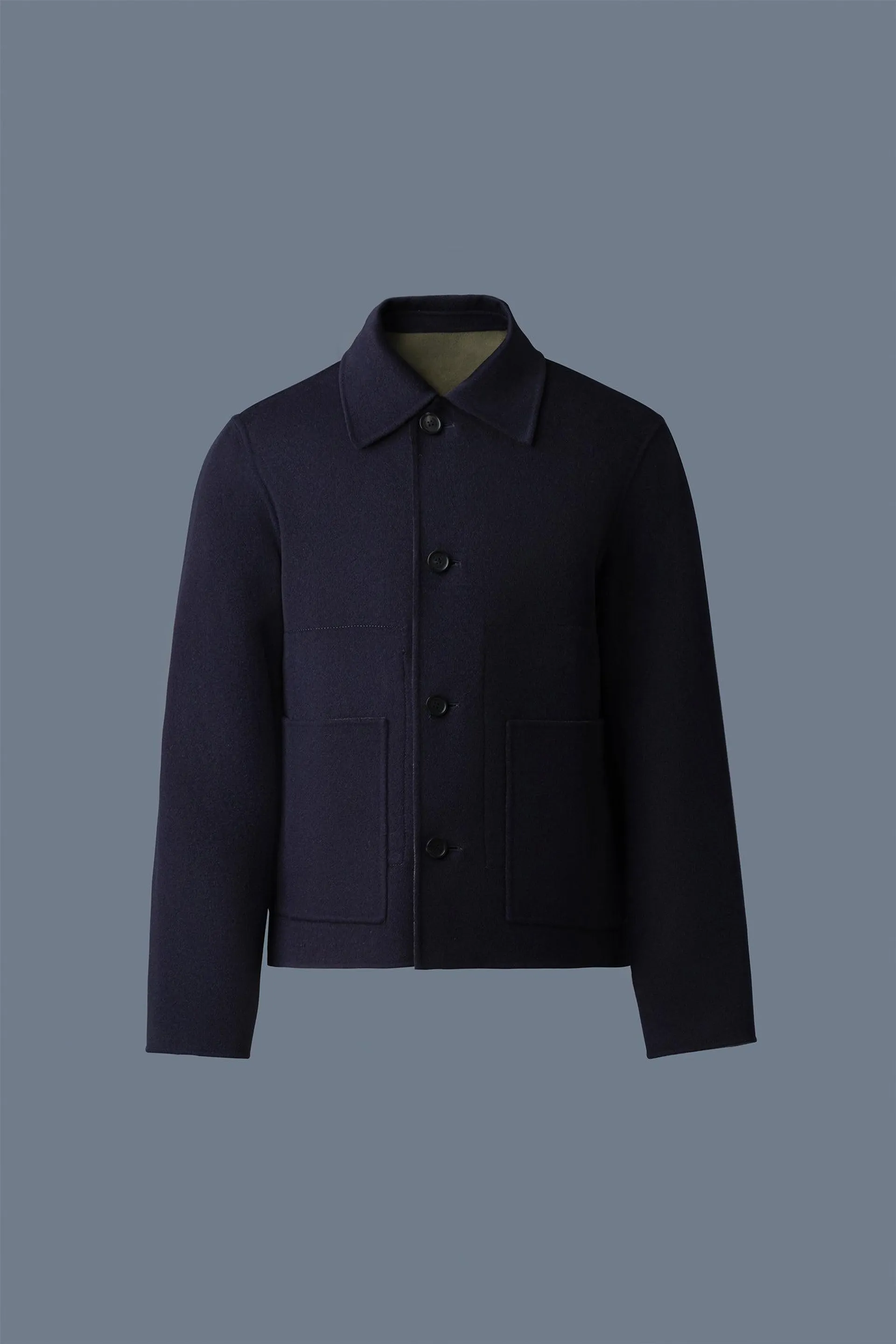 ANDERS 2-in-1 Reversible Double-Face Wool Jacket