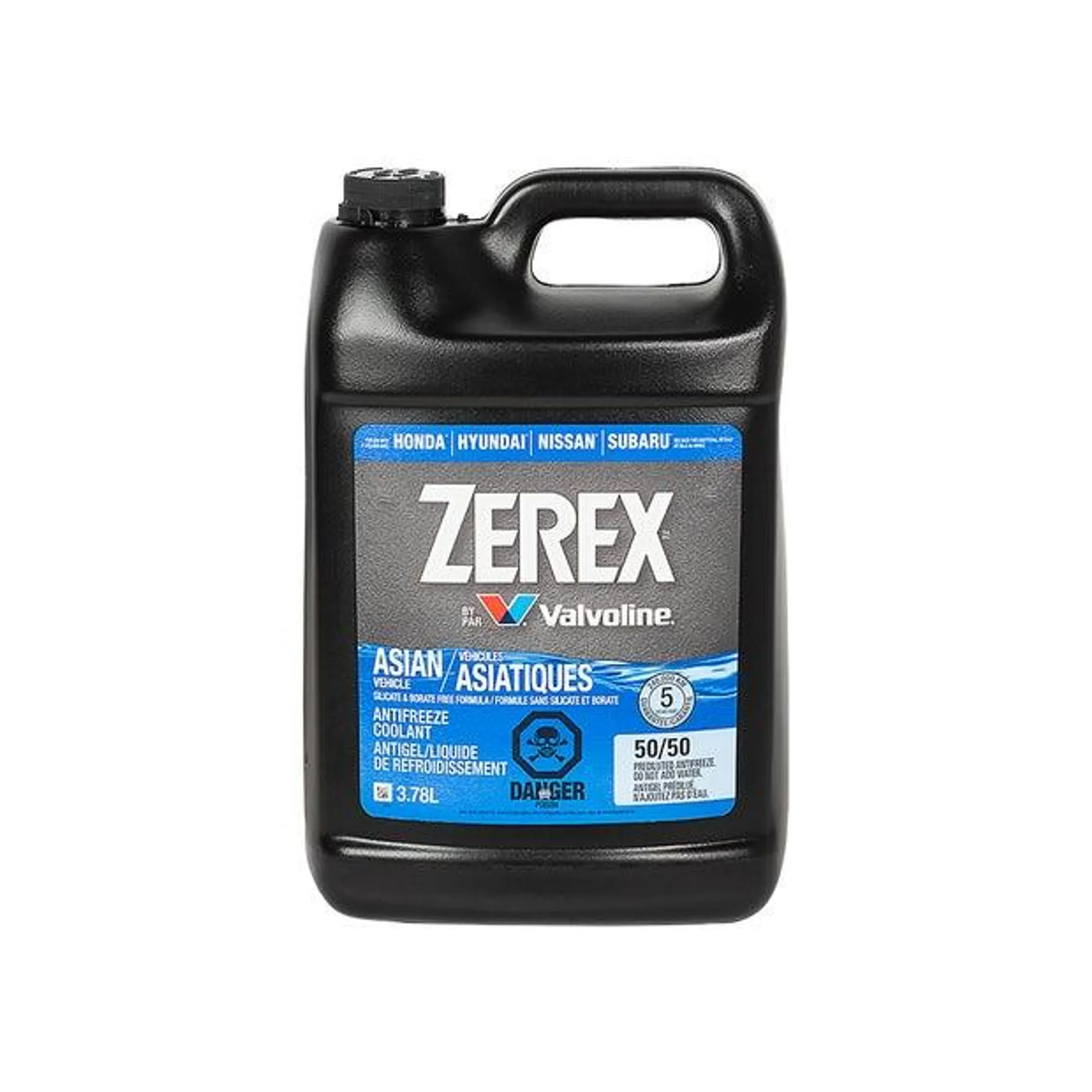 Antigel à radiateur Zerex pour véhicules asiatiques 3,78 L