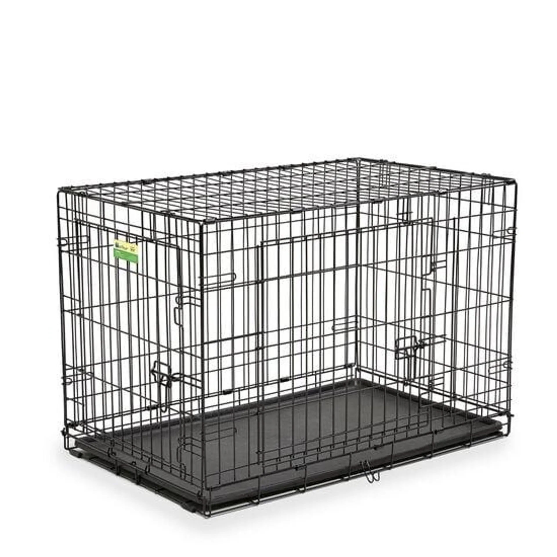 Cage pliante à deux portes pour chiens