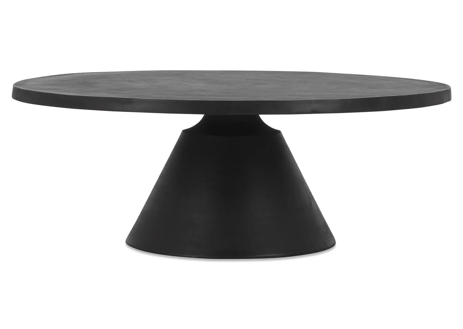 Table basse ronde Gershwin en métal recyclé
