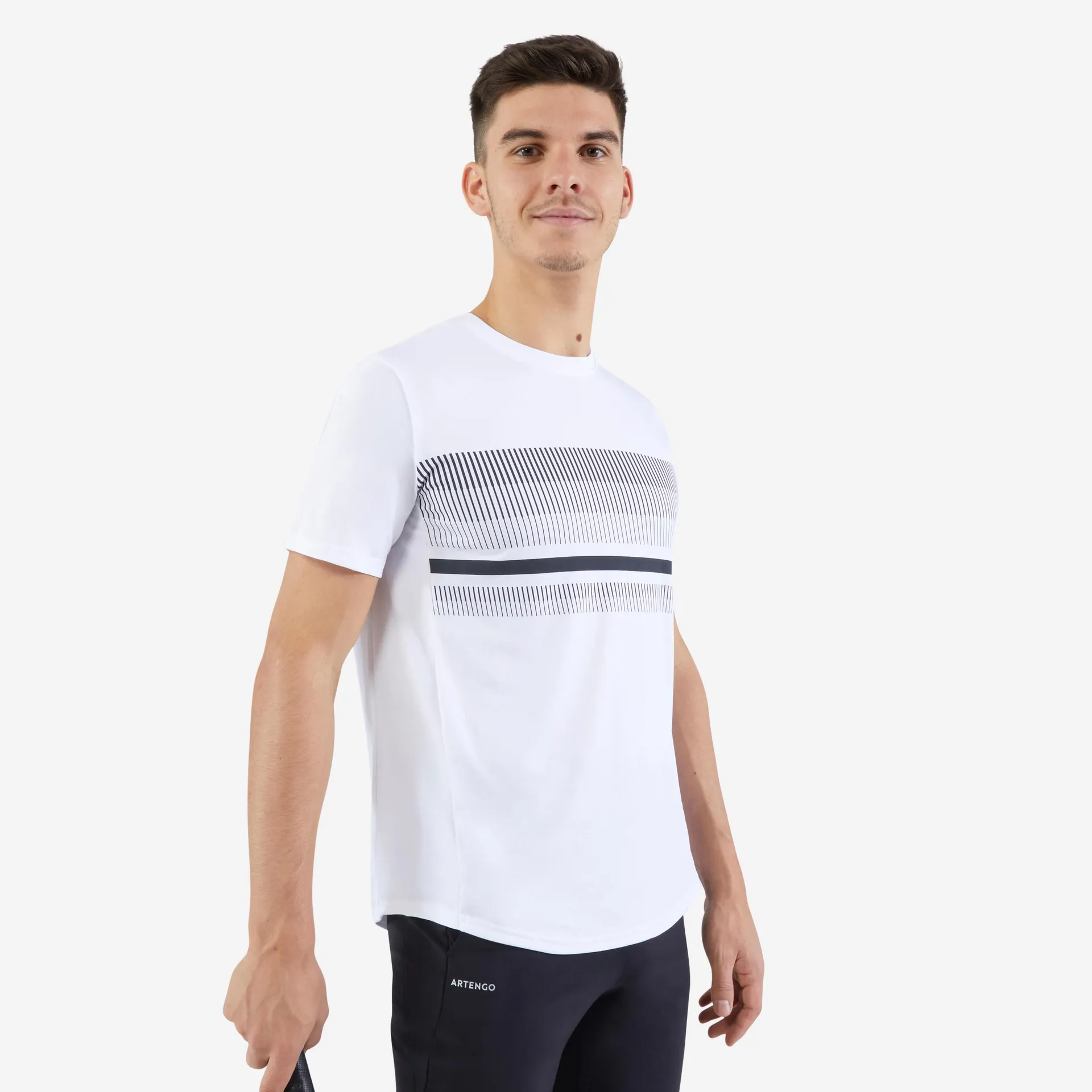 T-shirt de tennis homme - TTS 100 Essential blanc