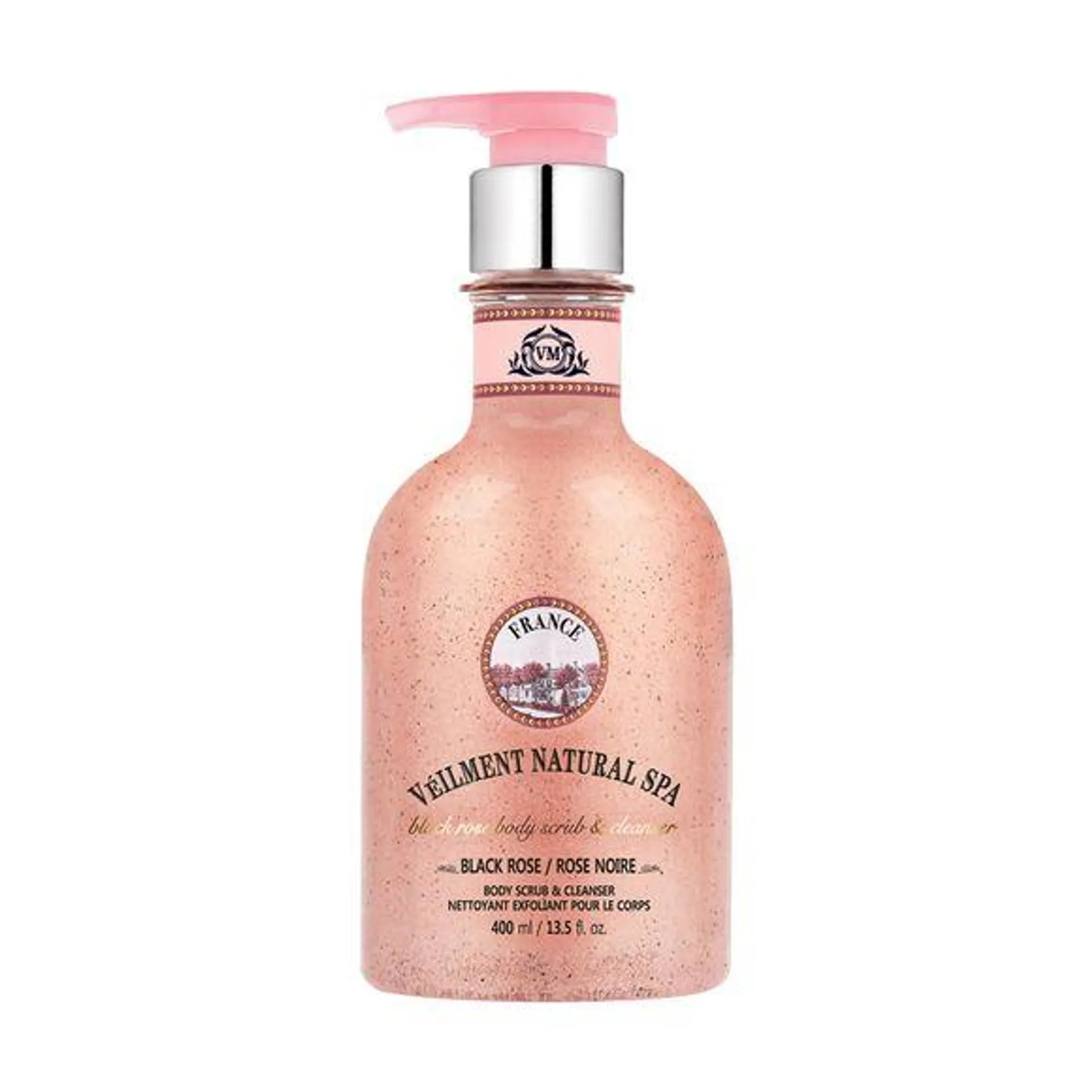 Nettoyant exfoliant pour le corps Rose noire Véilment Natural Spa