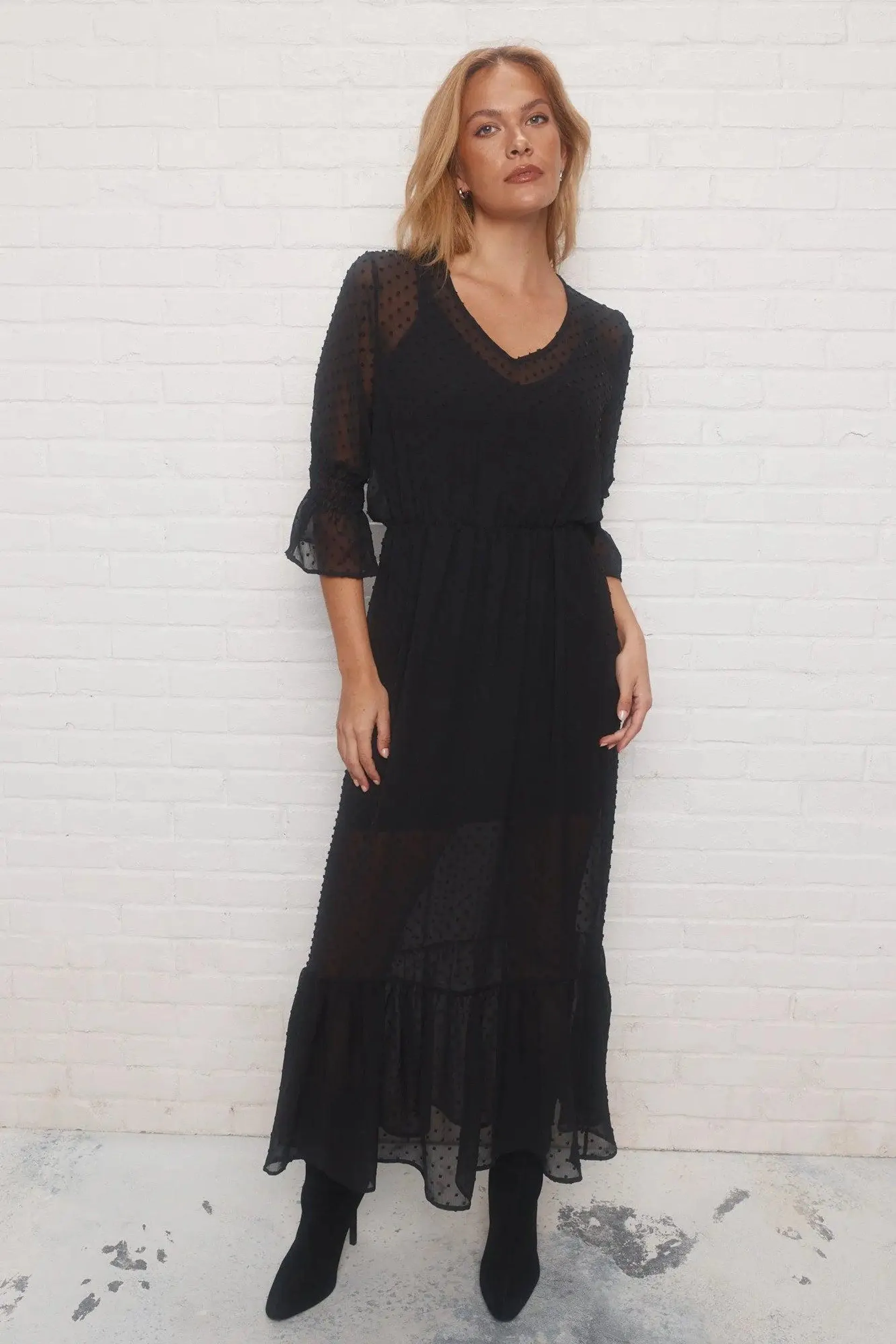 Ebby | Robe maxi noire