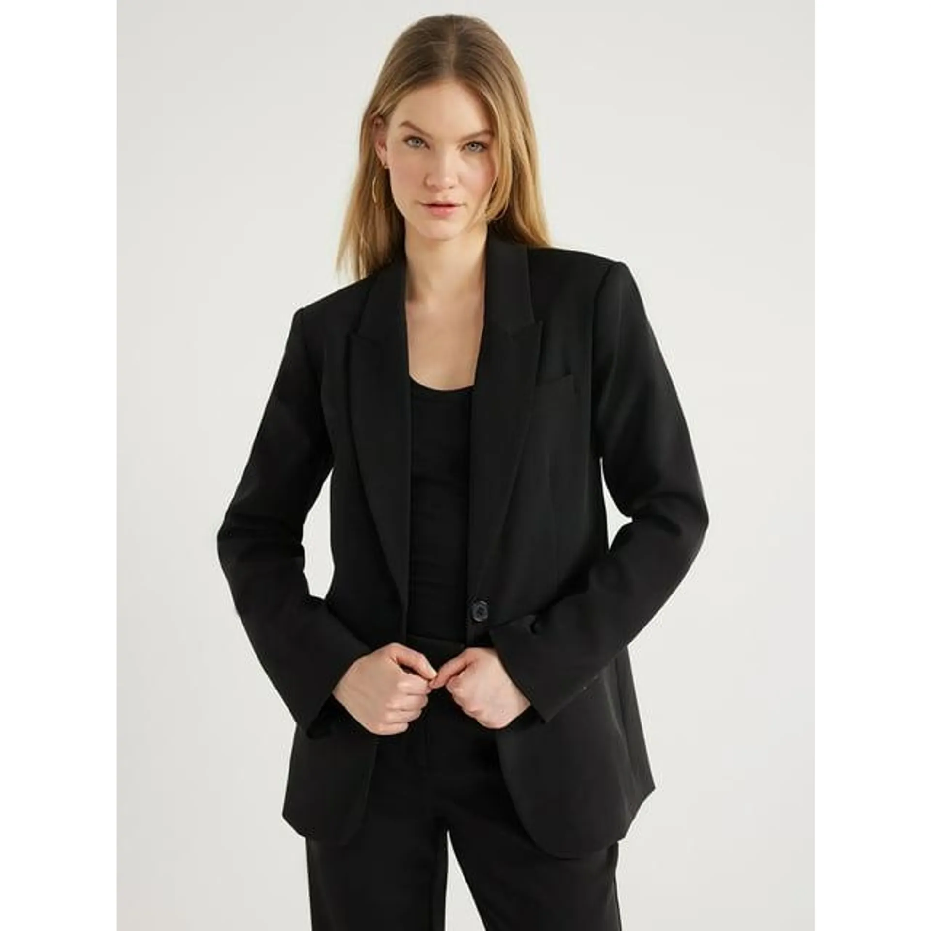 Scoop Women's Ultimate One Button Crepe Suit Blazer, Sizes XS-XXL