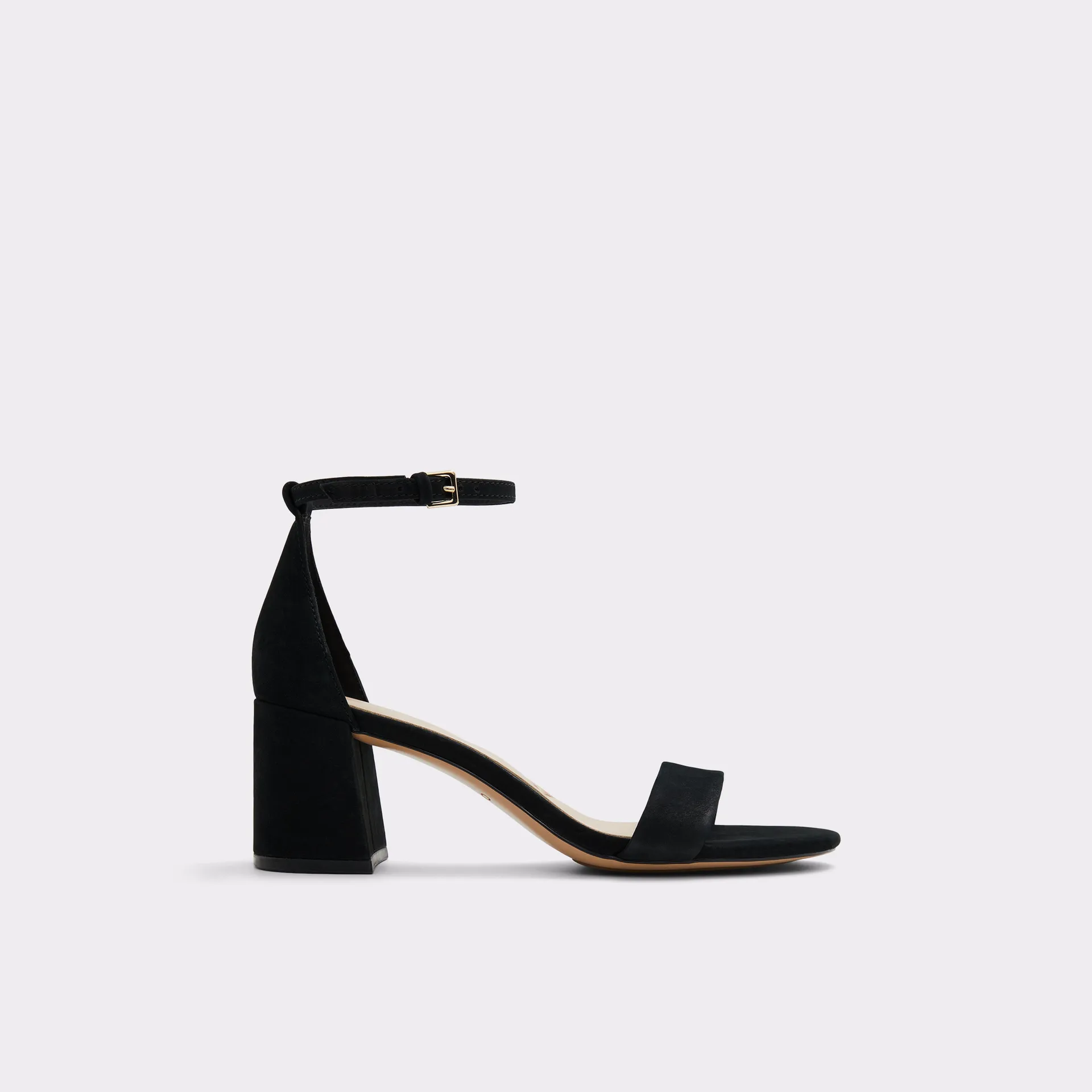 Black strappy sandal - Block heel