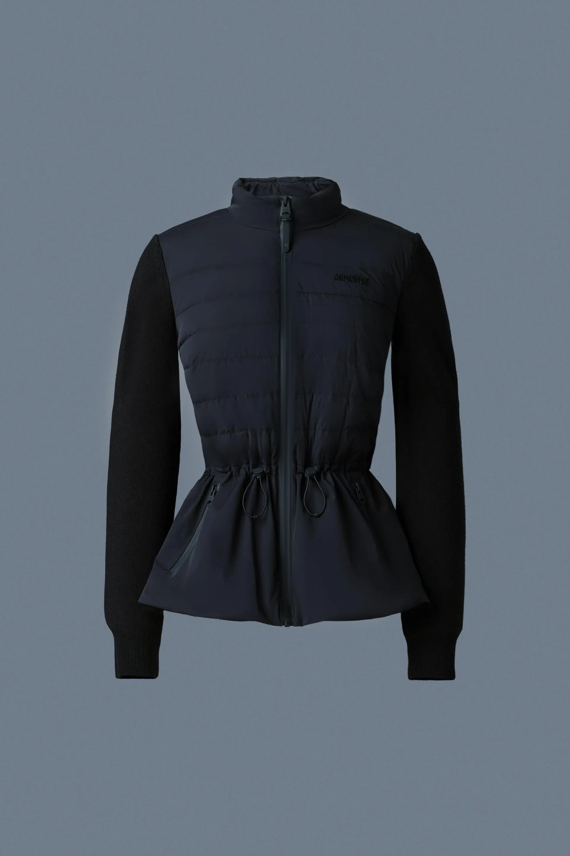 LAIKA Hybrid Down Jacket with Peplum