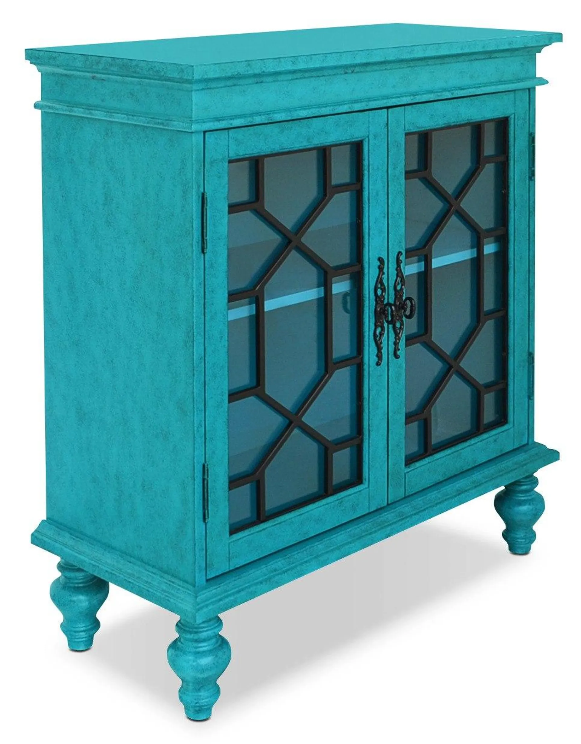 Armoire décorative Rigolet de 32 po avec 2 portes - bleue