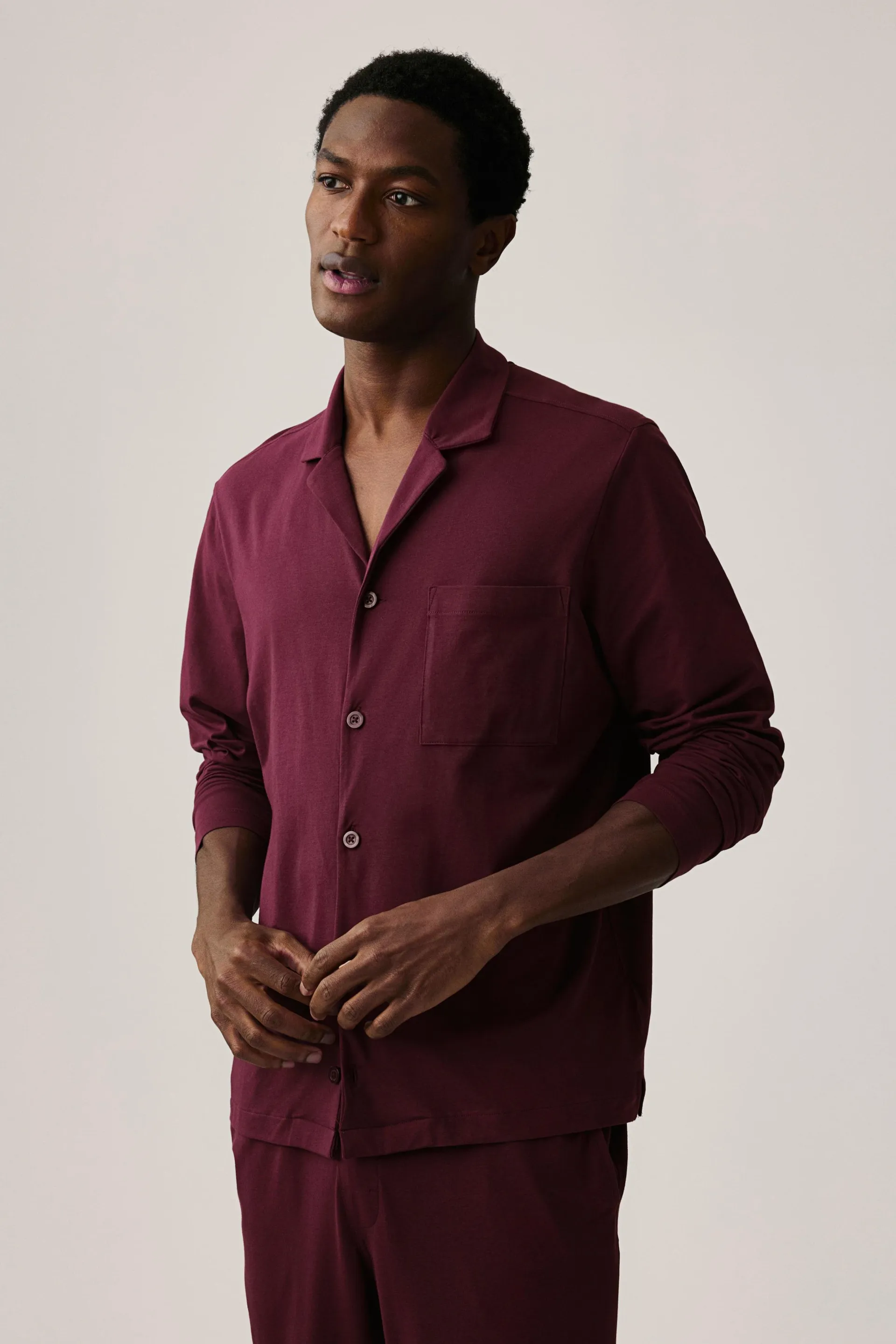 Pyjama en jersey de coton Coupe Décontractée