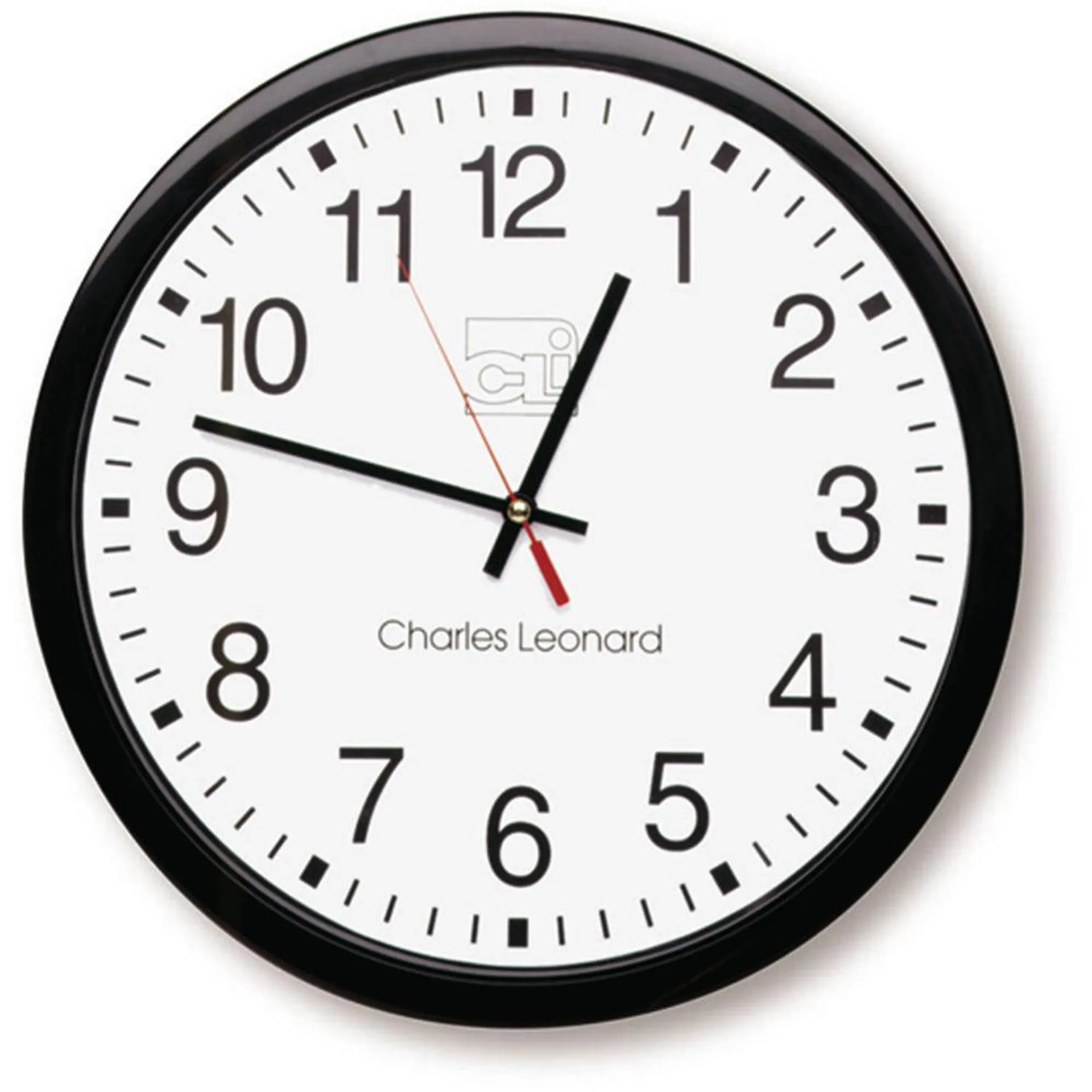 Charles Leonard - Horloge murale Thinline de 14 po