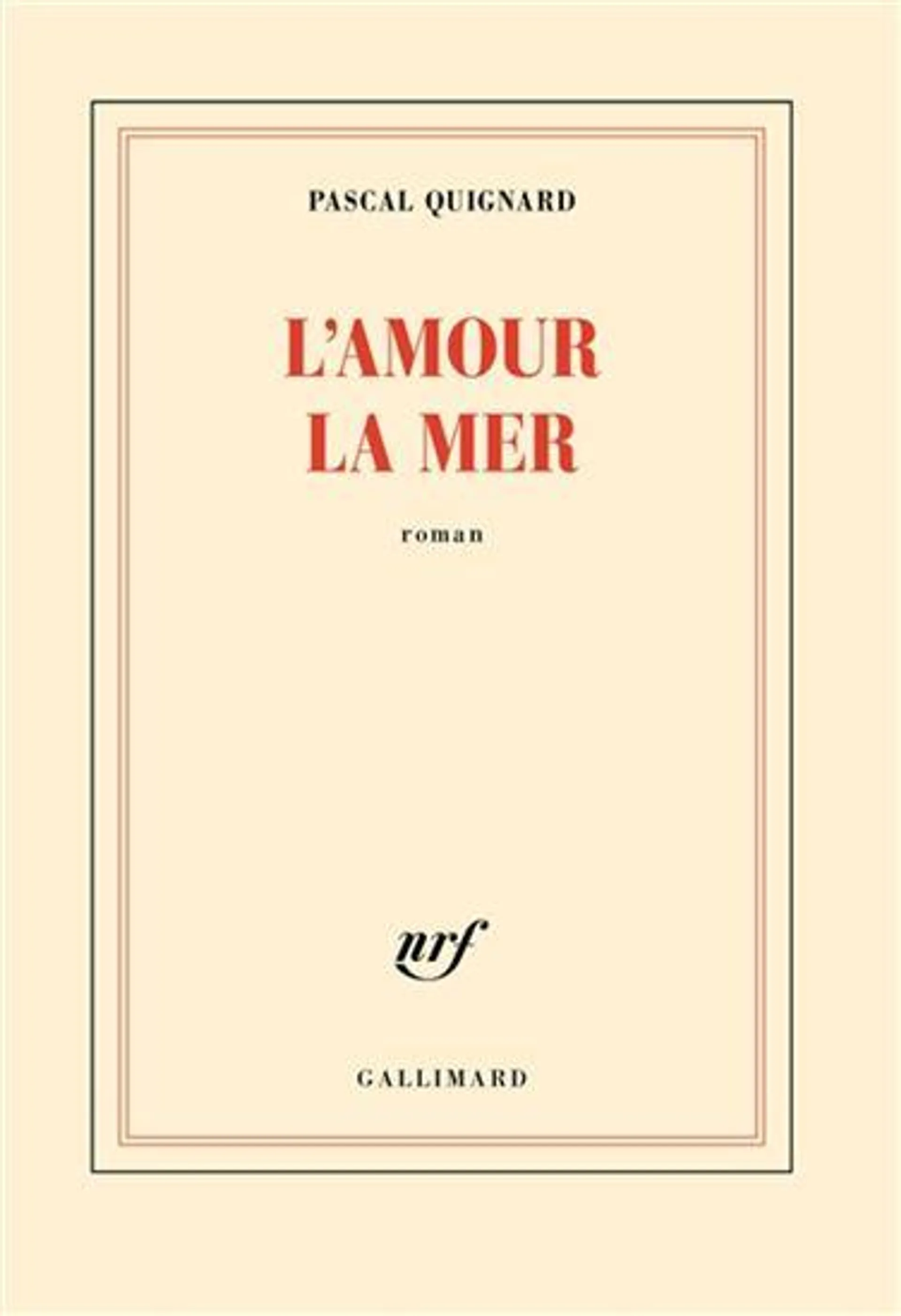 L'Amour, la mer