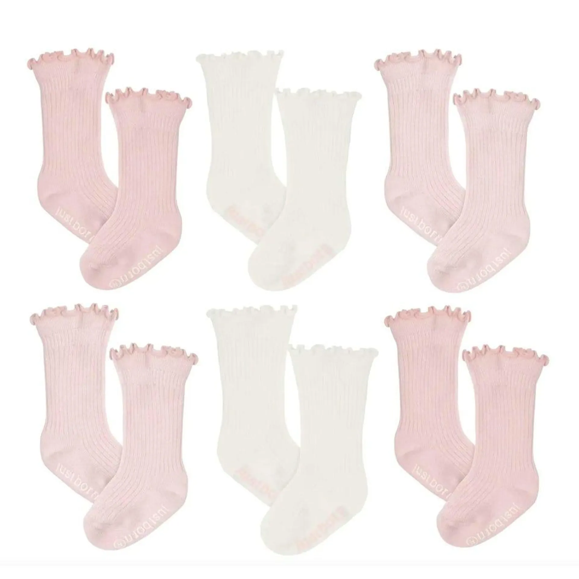 Pink Socks 0-12m (6)