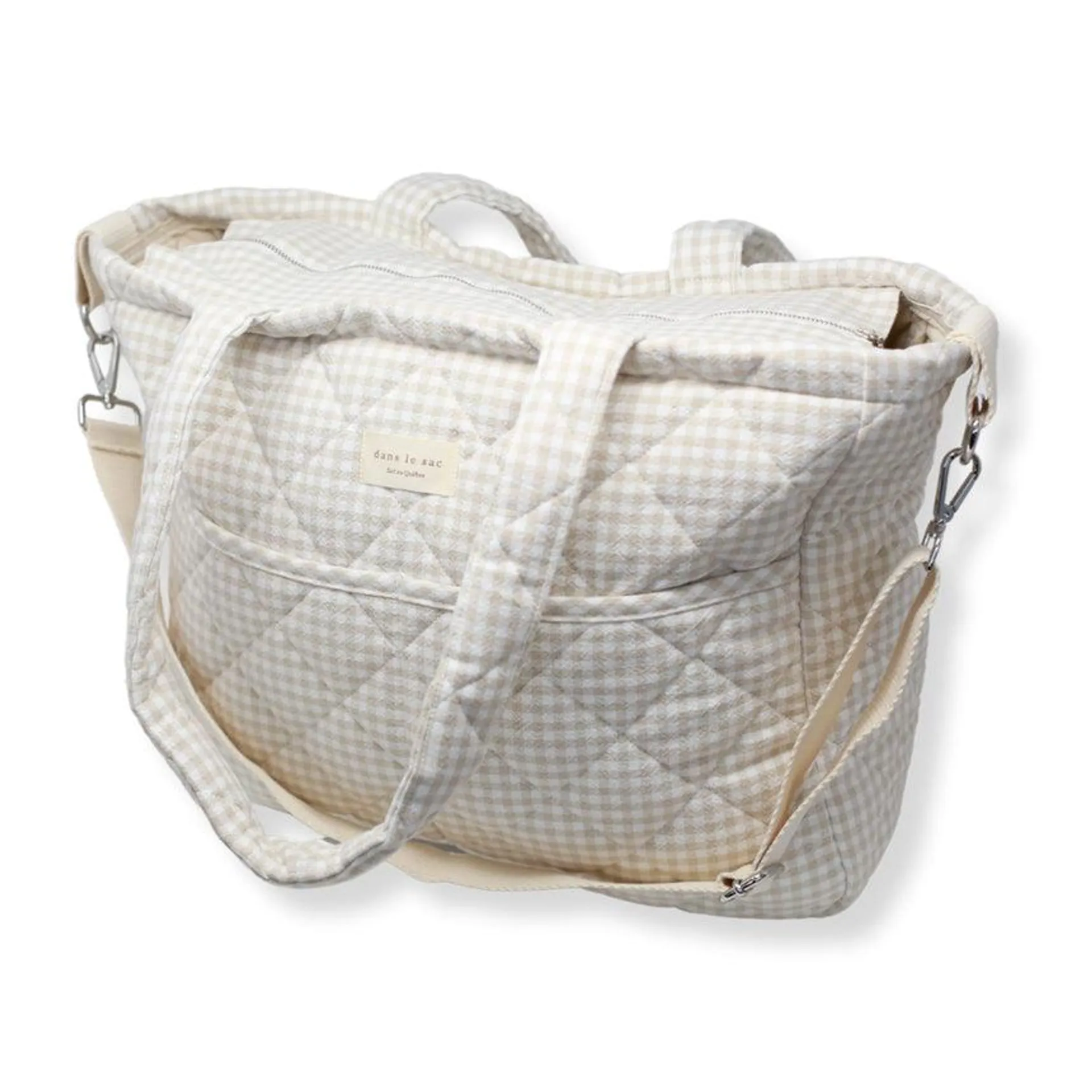 Sac à Couches - Vichy Beige