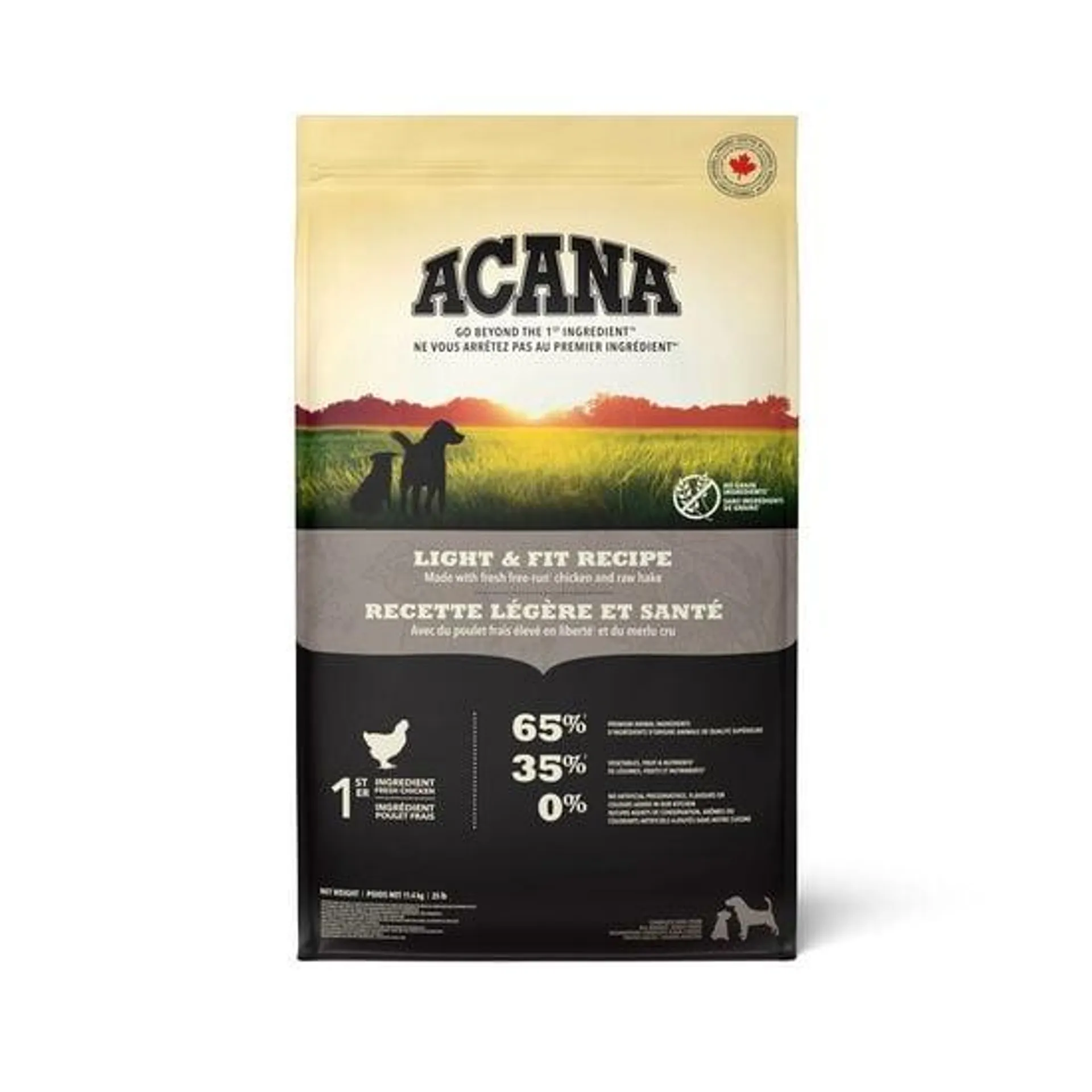 Nourriture sèche recette légère et santé pour chiens, 11,4 kg