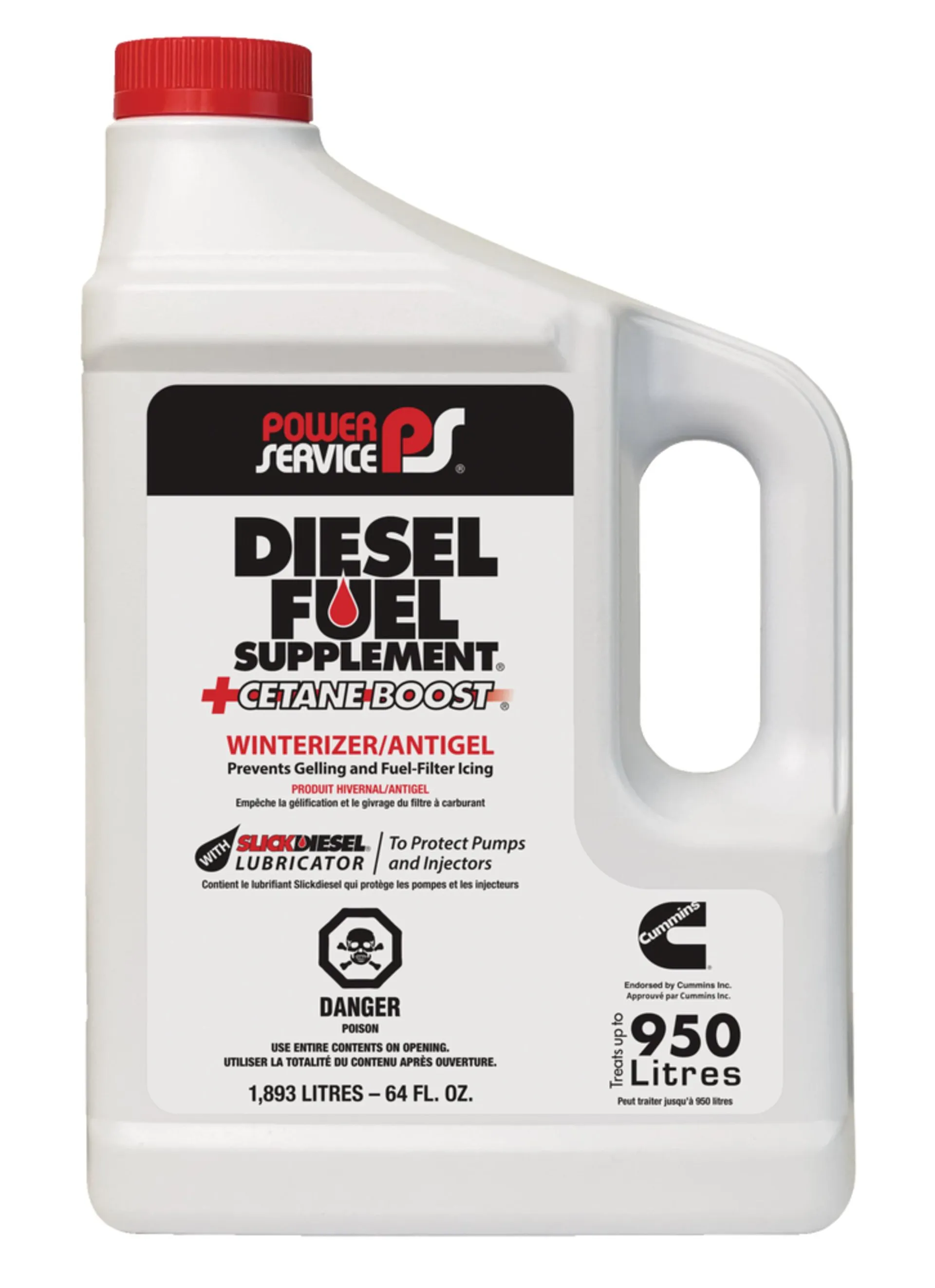 Additif diesel et remonteur cétane Power Service, tailles variées