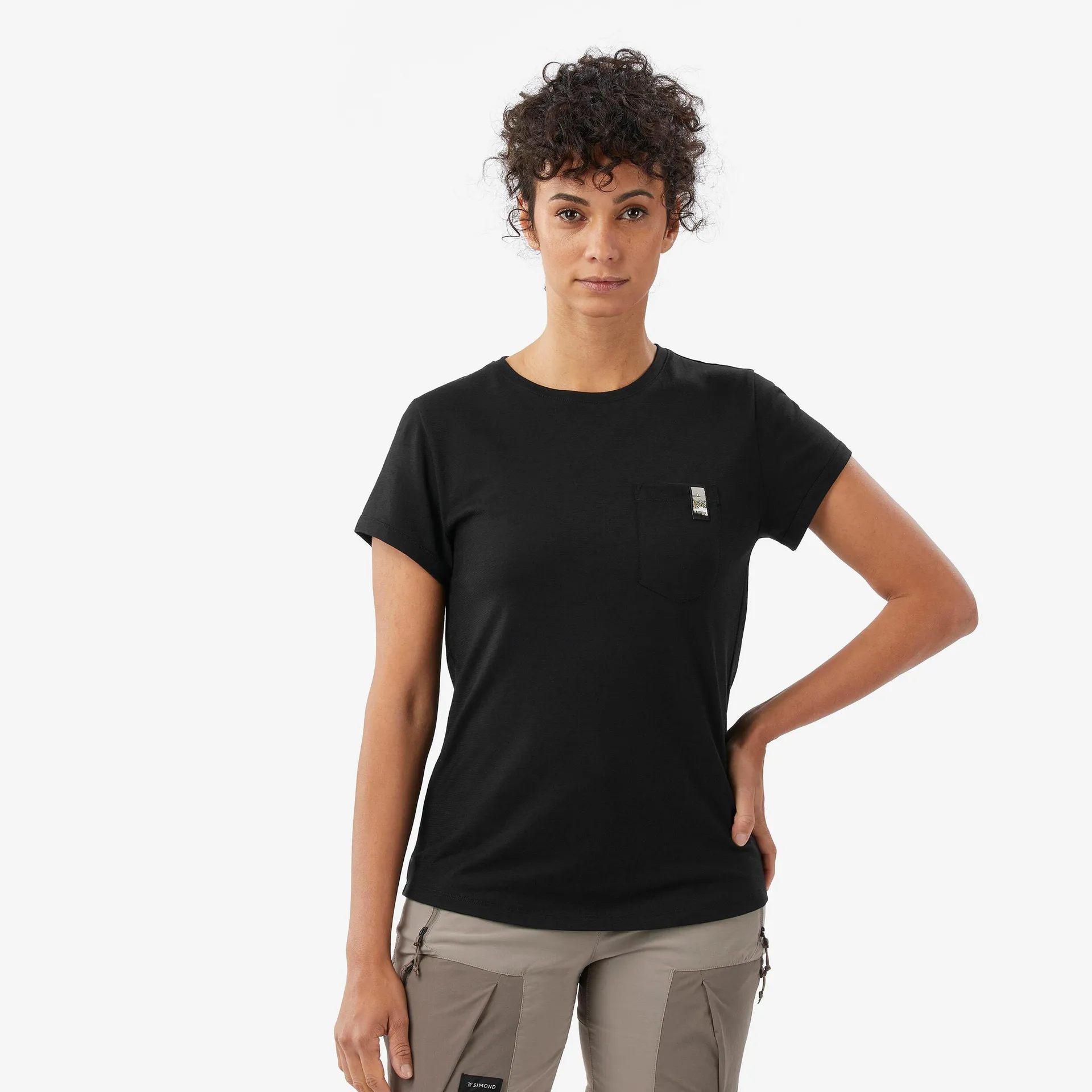 T-shirt de randonnée en laine mérinos femme