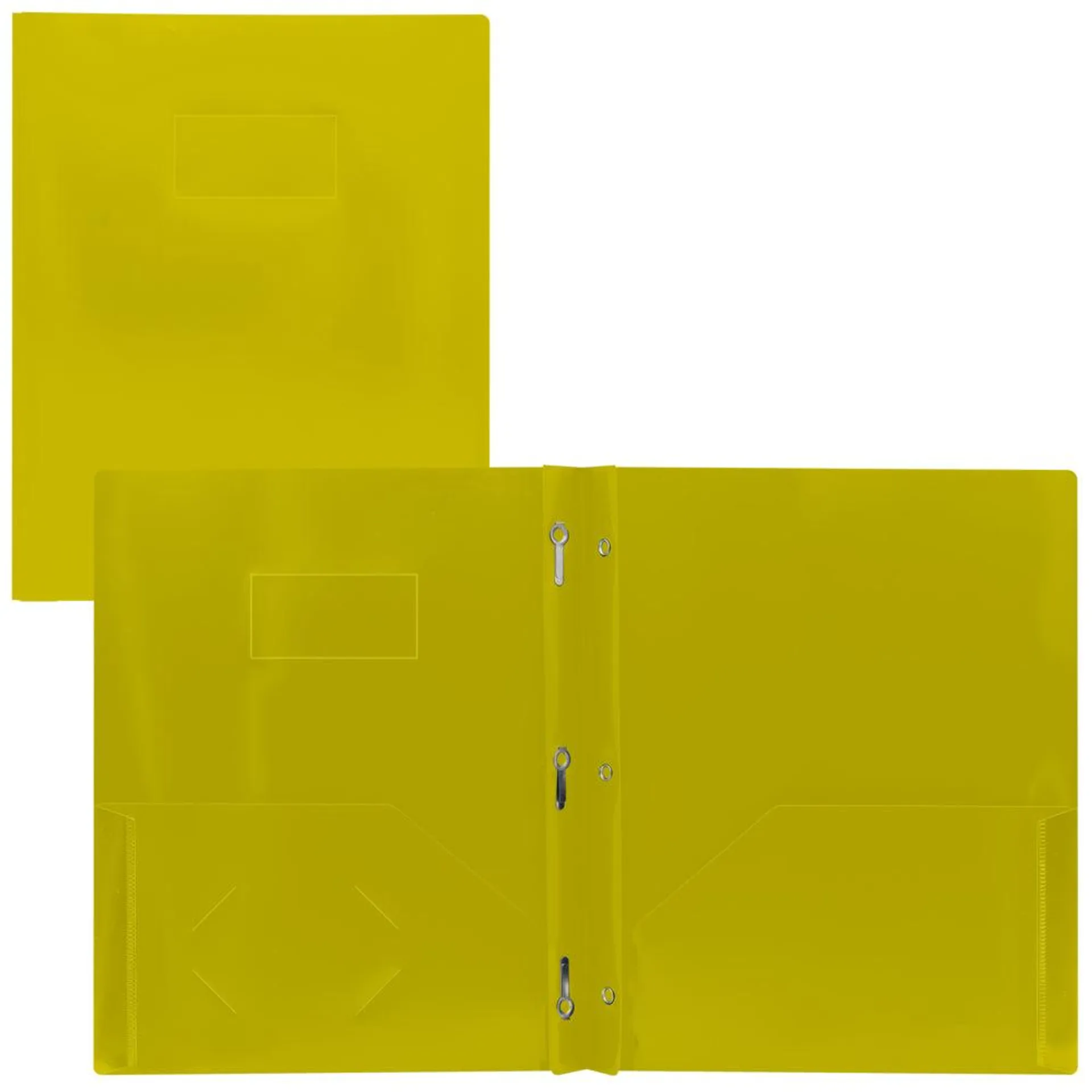 Staples - Couverture en poly - jaune