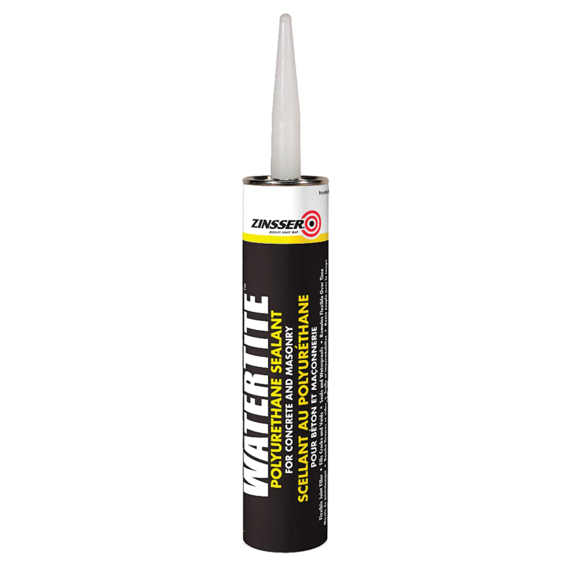 Scellant en polyuréthane Zinsser WaterTite pour béton et maçonnerie, étanche, gris, 298 mL