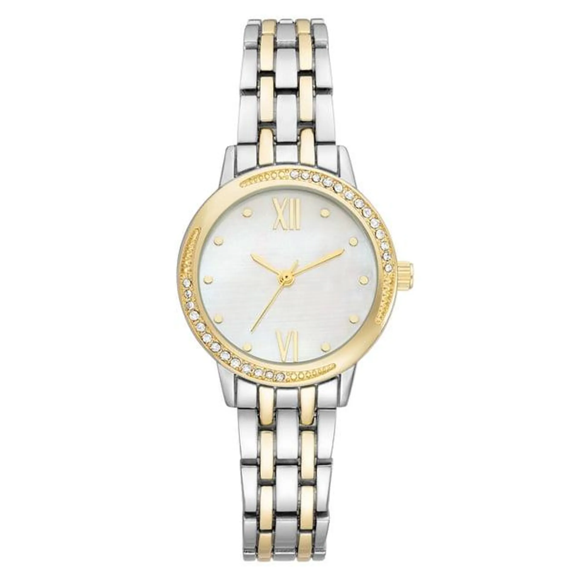 Time & Tru Ladies Two-Tone Bracelet Watch