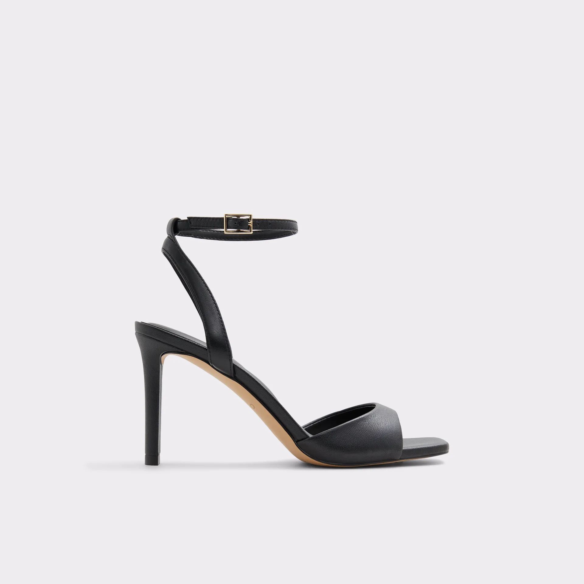 Black strappy stiletto sandal