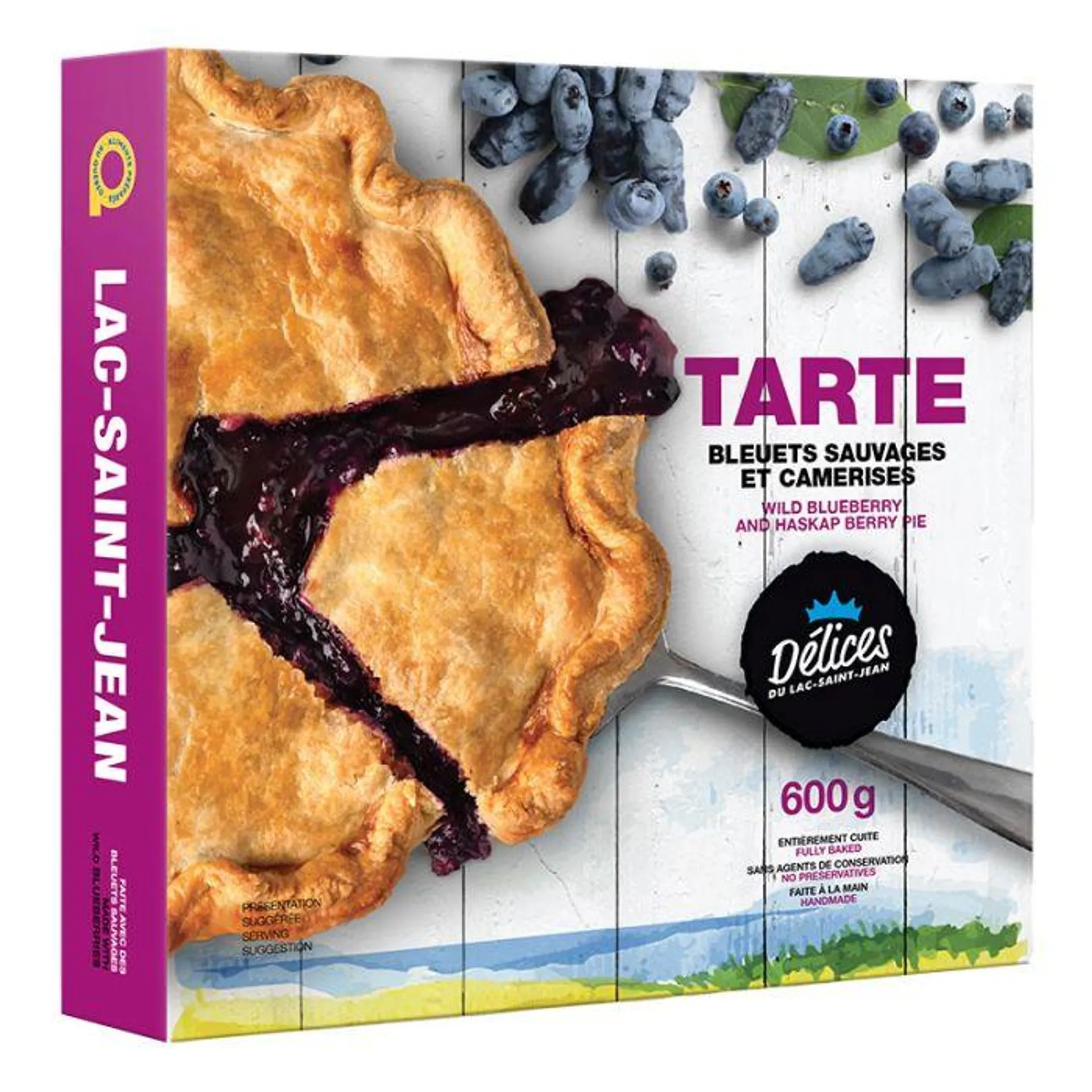 Tarte aux bleuets sauvages et camerises | 600 g