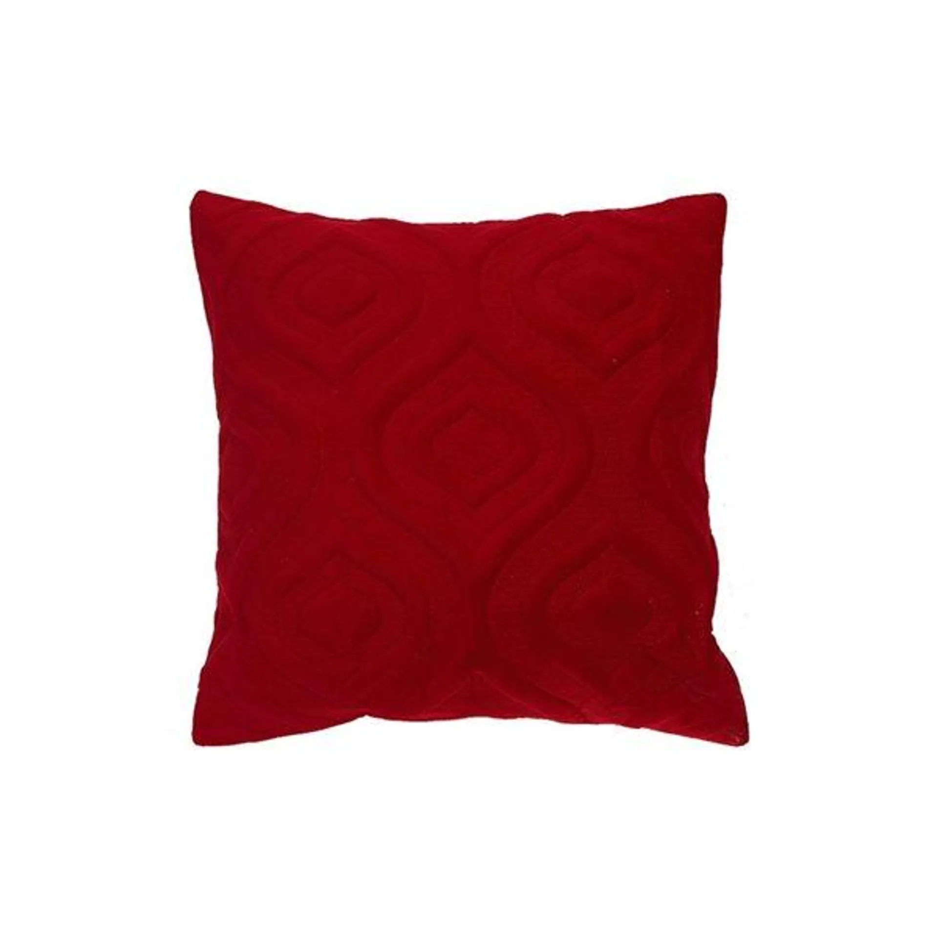 Coussin décoratif d'intérieur IH Casa Decor carré rouge de 18 po x 18 po, ensemble de 2