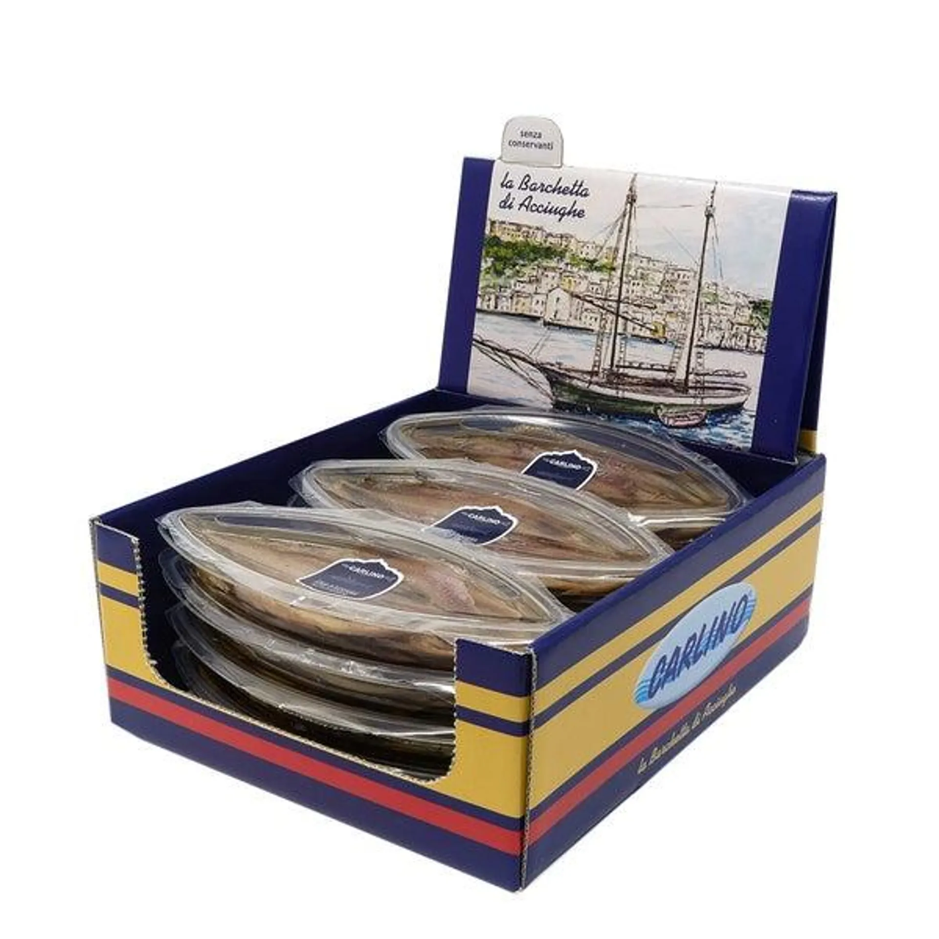 Carlino Sicilian Anchovy Fillet Variety Pack 80 g (2.8 oz) x 12 pack