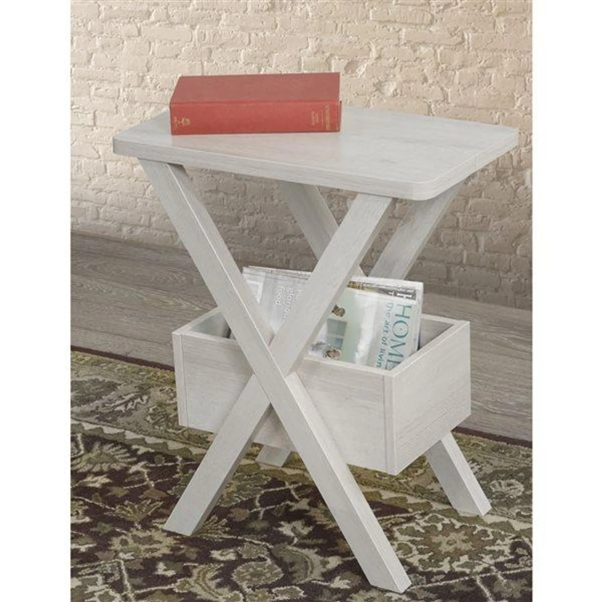 Table pour canapé rectangulaire Andrea en bois gris par Brassex